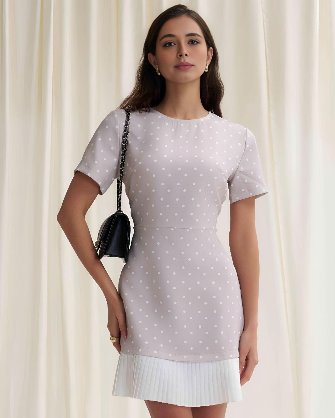 Polkadot Ice Silk Dress