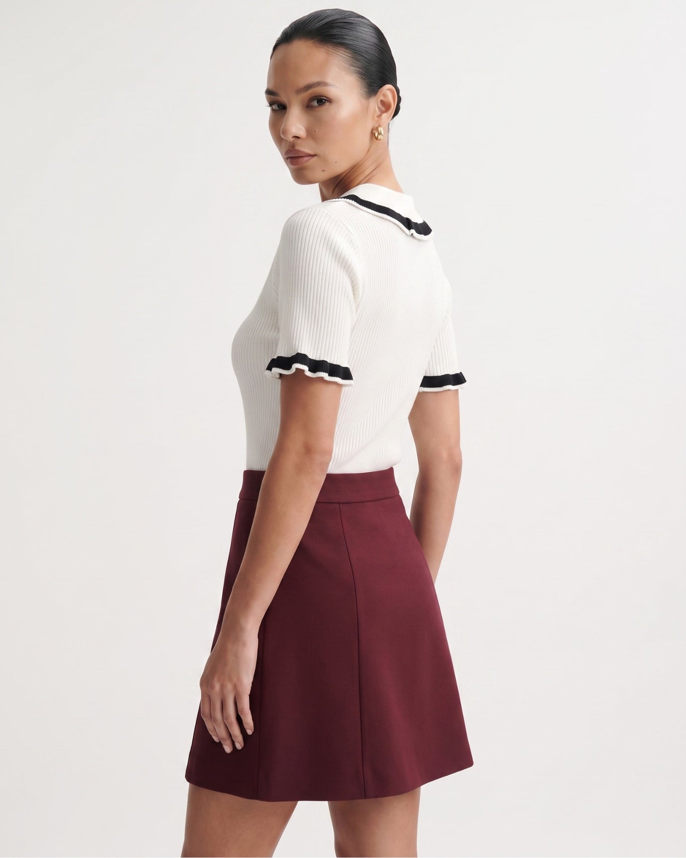 Black & White Contrast Polo