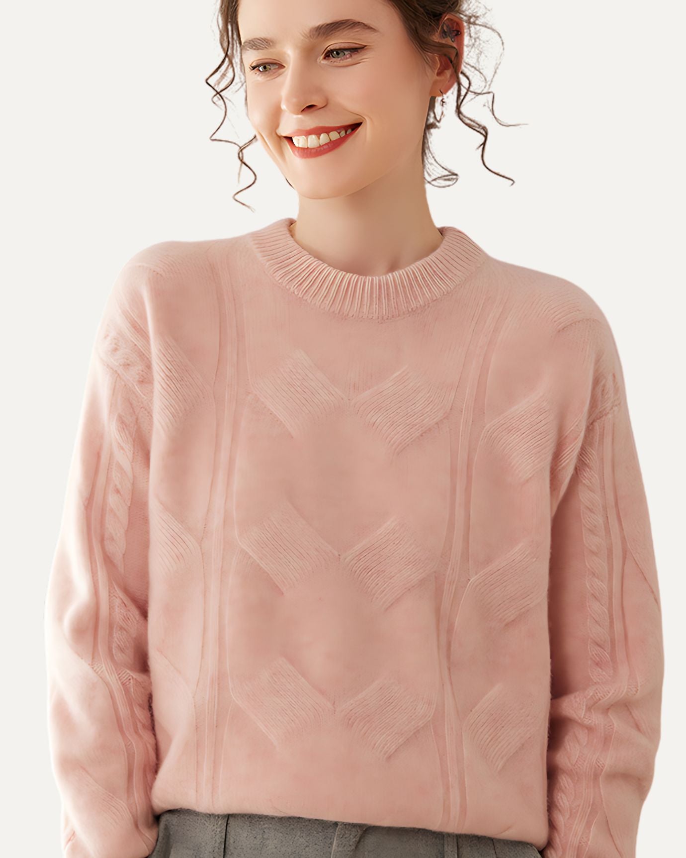 Rose Cashmere Sweater