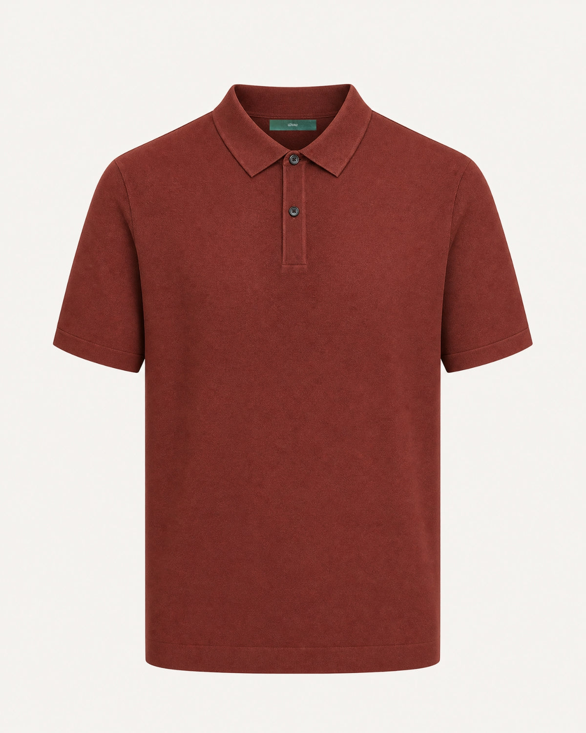 Short-Sleeve Merino Wool Collared Knit Polo