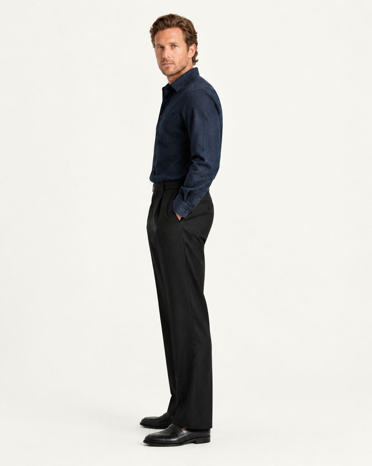 Cannes Pull-On Straight Leg Dress Pants