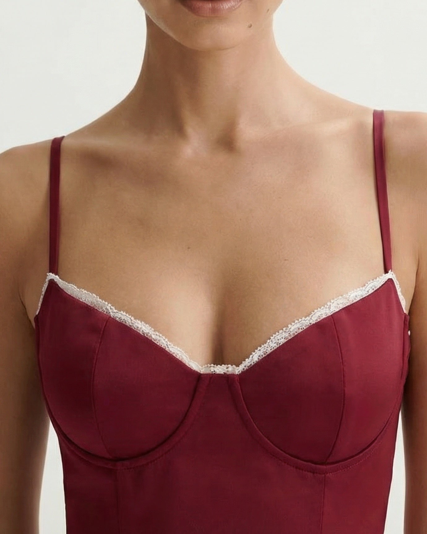 Giulia Midi Burgundy Dress