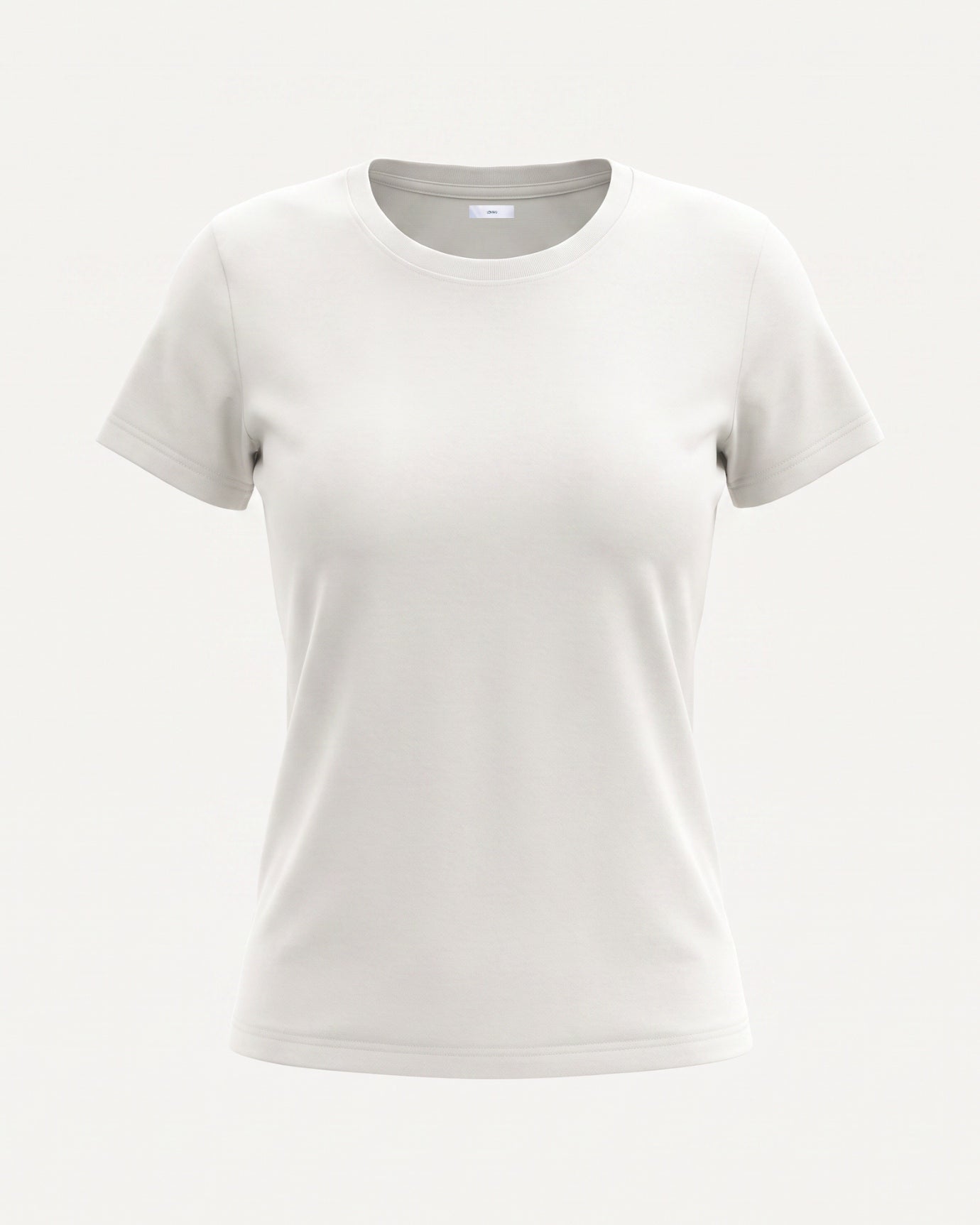 High-end Mercerized Cotton Woman V- Neck T-Shirt