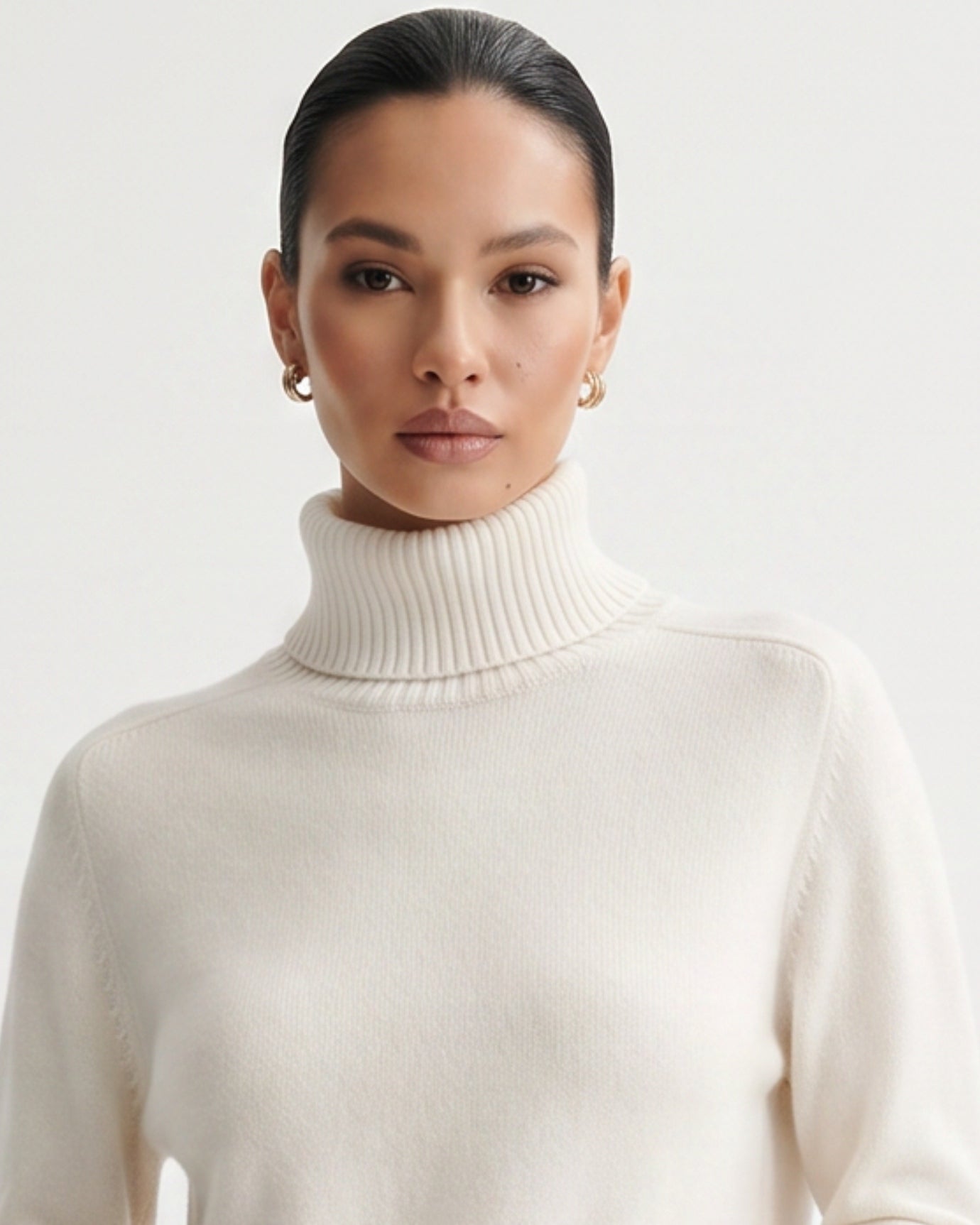 Hannah High Lapel Cashmere Sweaters