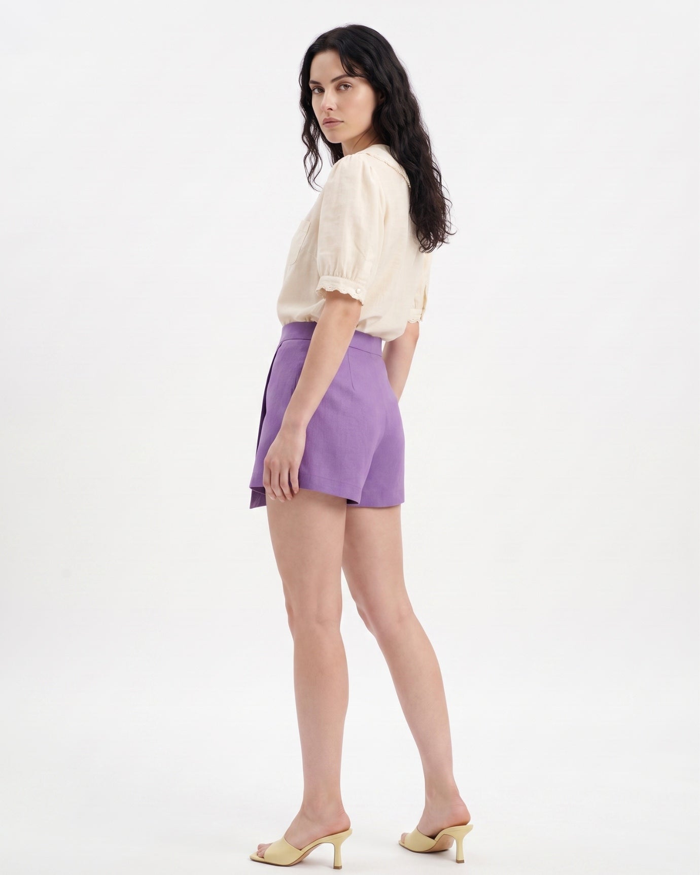 Sweet Lace Trim Embroidery White Top Shirt