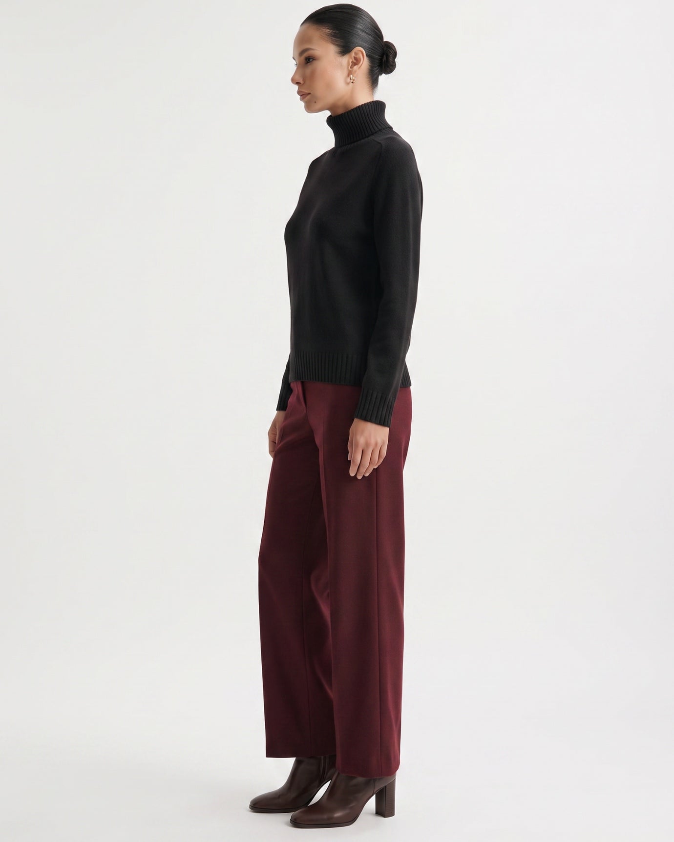 Hannah High Lapel Cashmere Sweaters