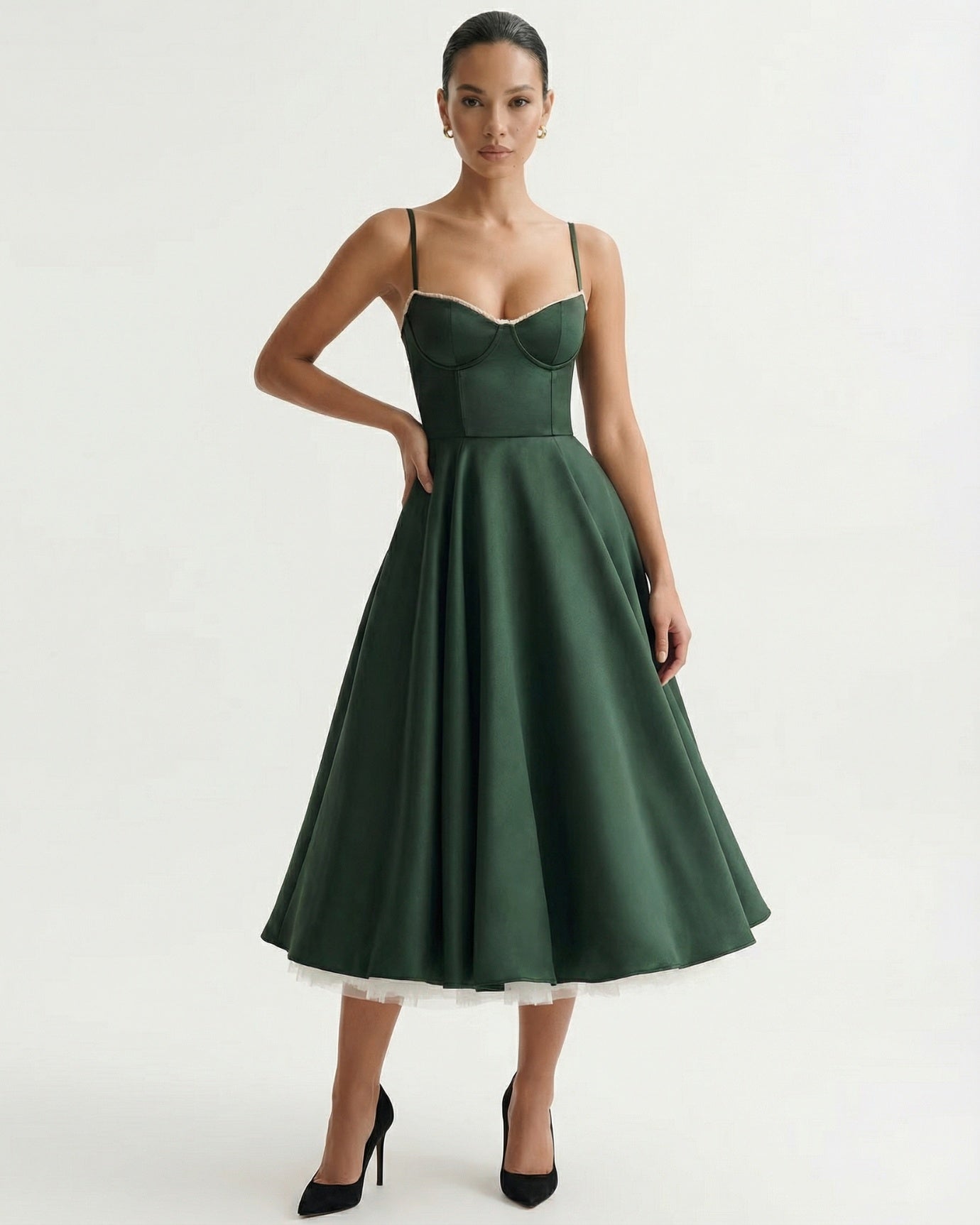 Giulia Midi Green Dress