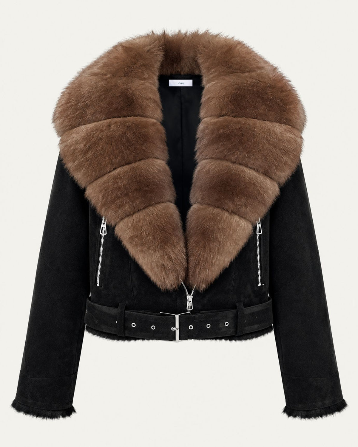 Rabbit Fur-Lined Suede Jacket Limited Edition