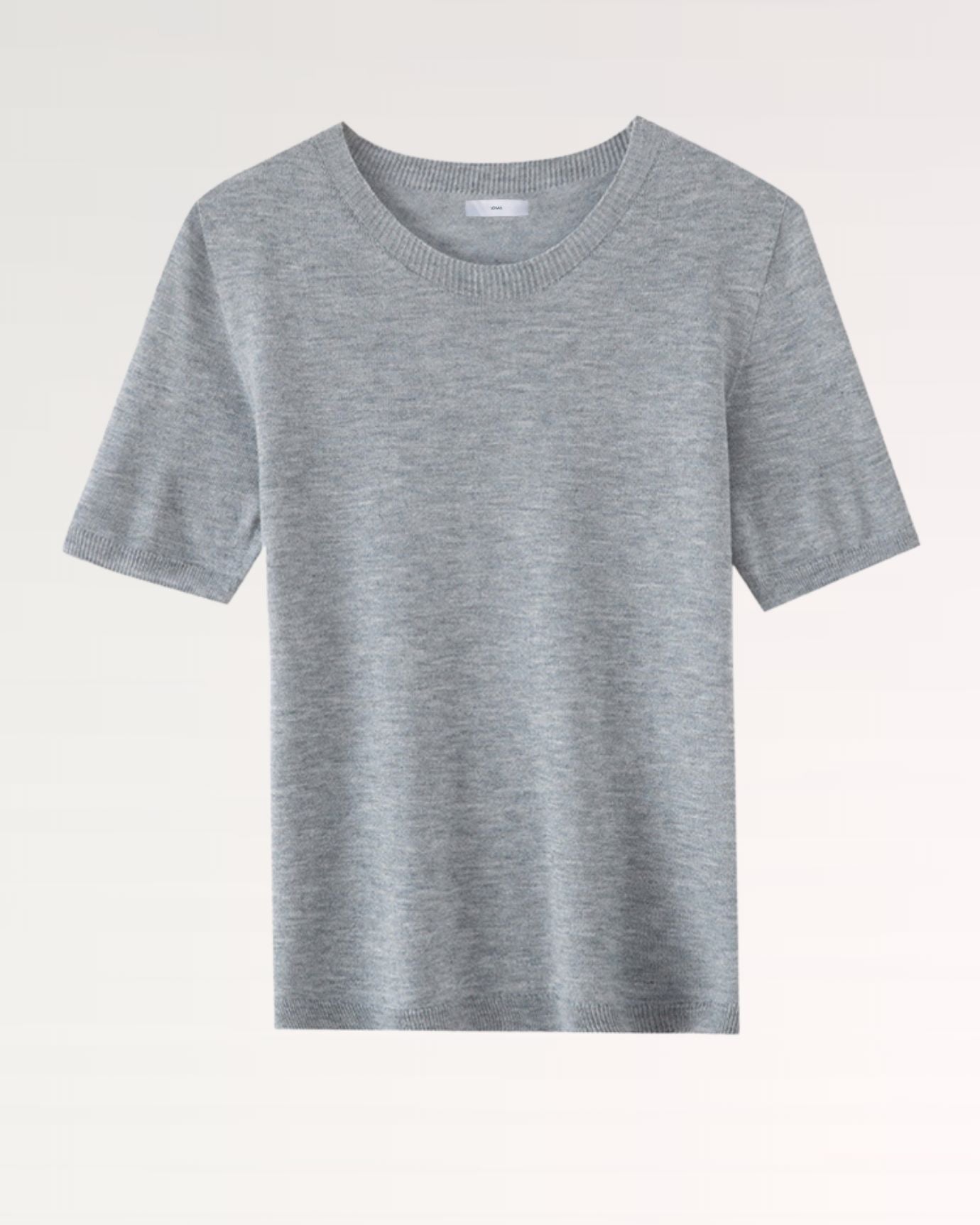 Wool Soft Knitted T-Shirt Half Sleeve
