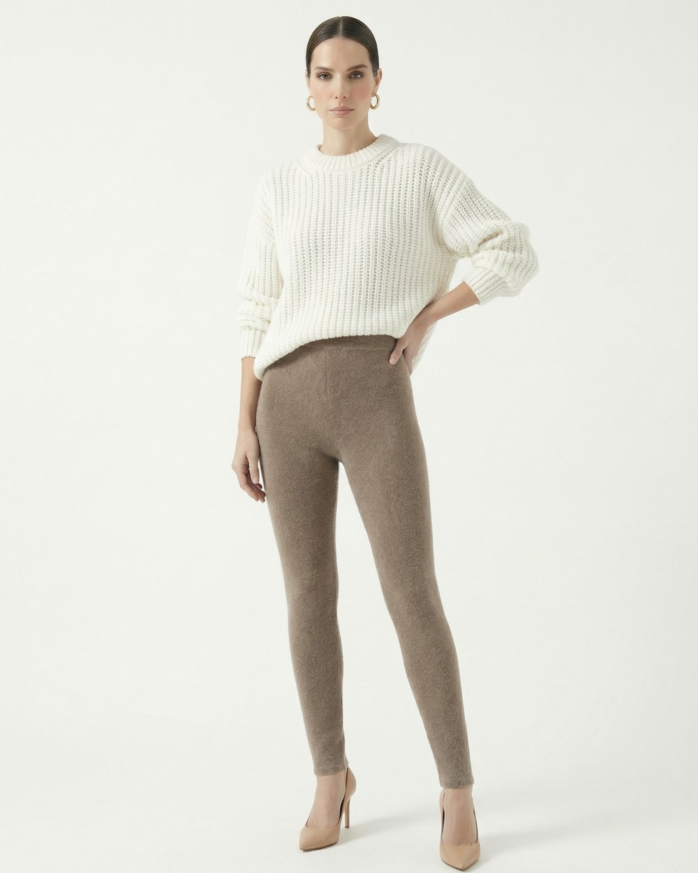 Dina Cashmere Knitted Leggings