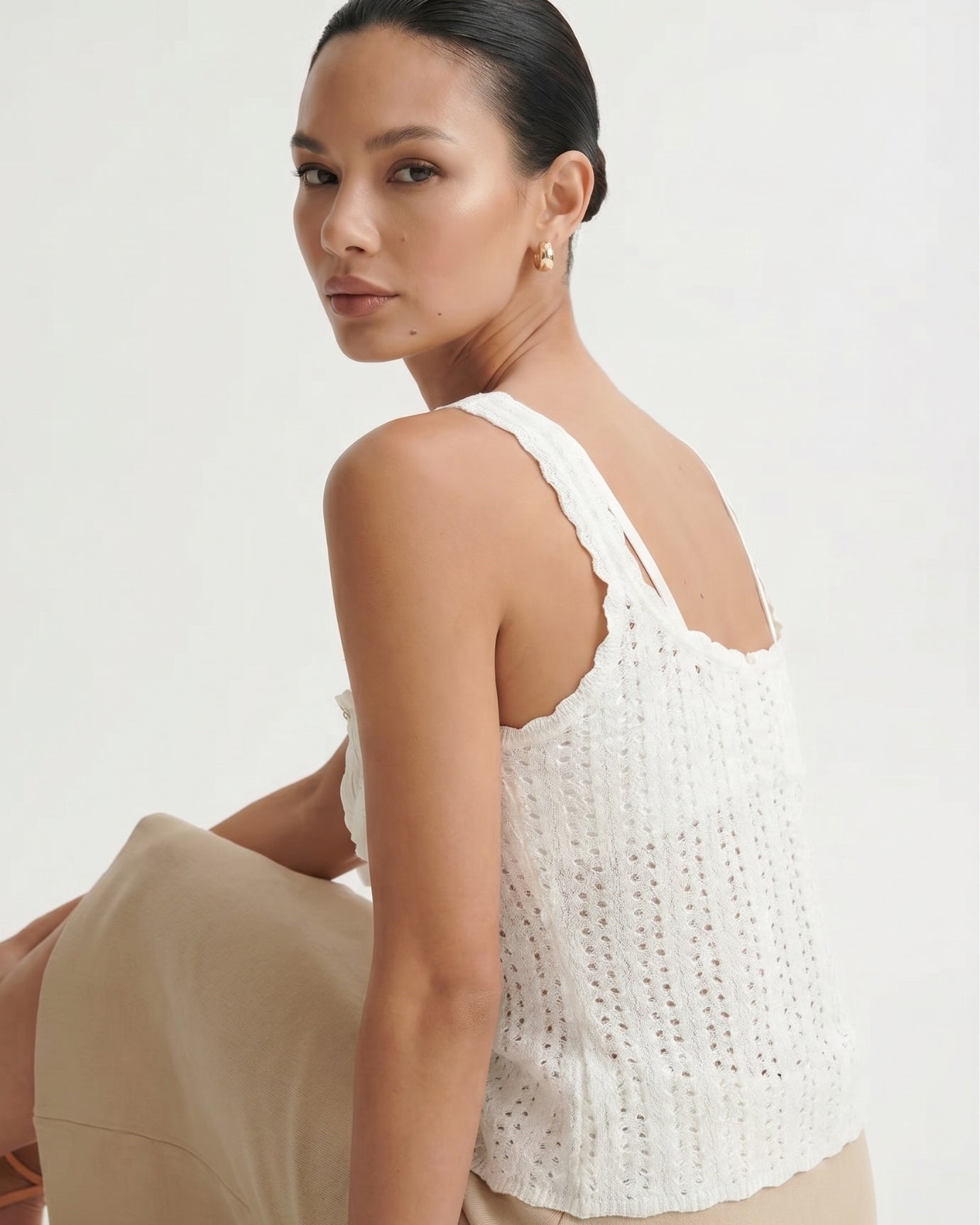 Sweet Beaded Faux Lace Top