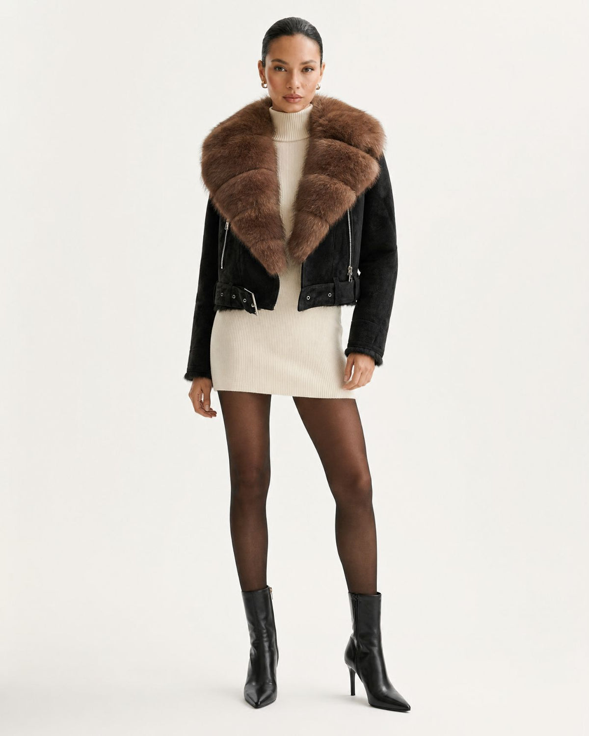 Rabbit Fur-Lined Suede Jacket Limited Edition