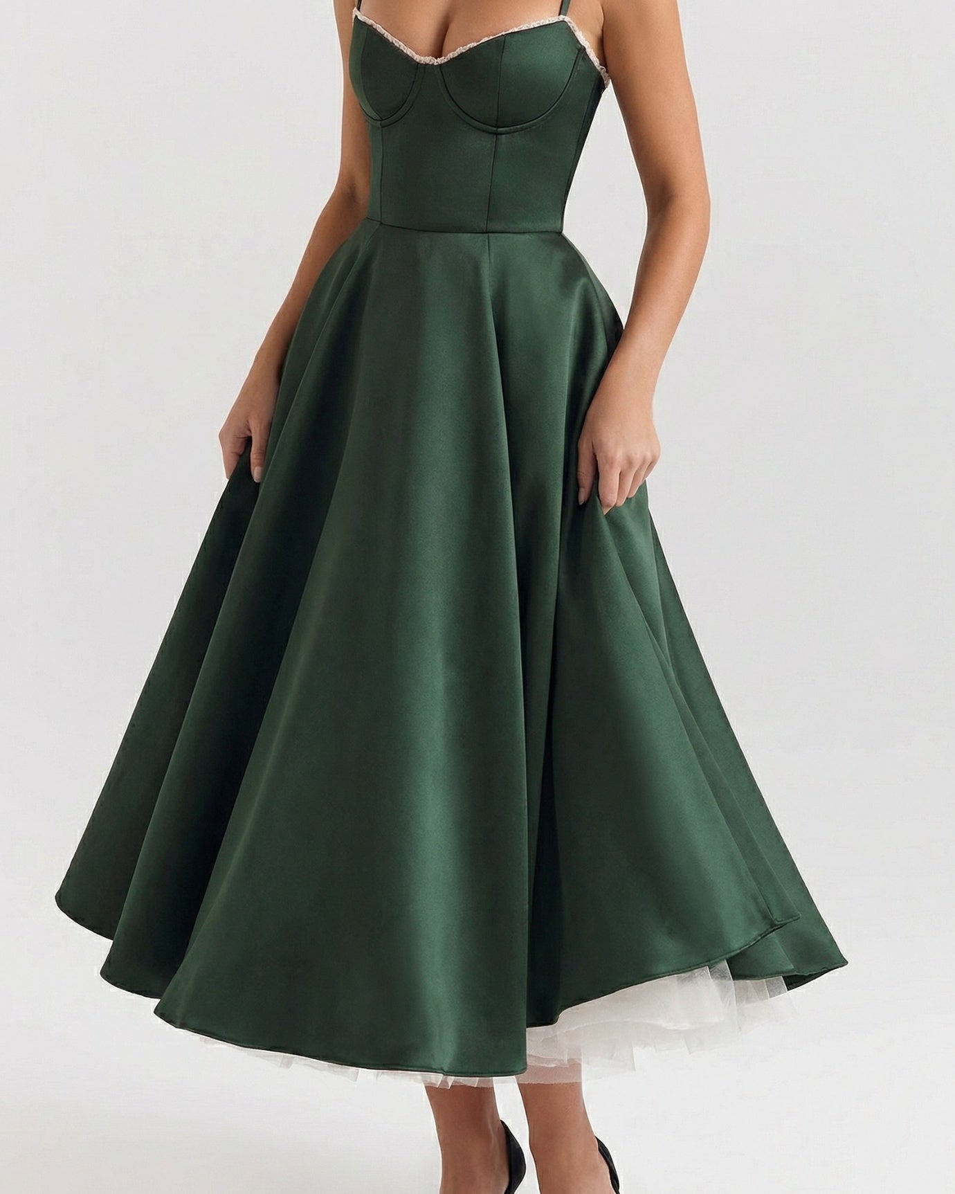 Giulia Midi Green Dress