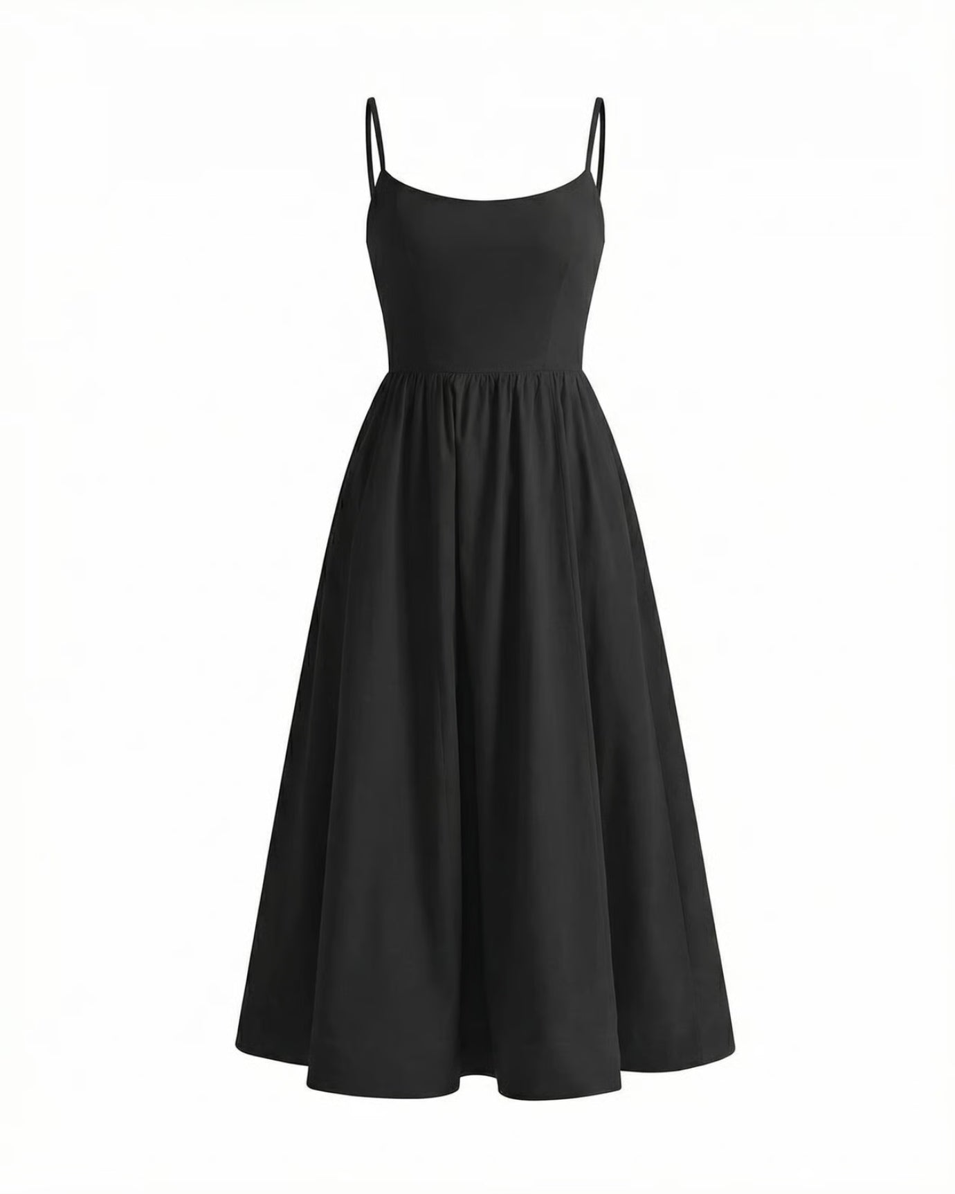Mira Border Black Dress