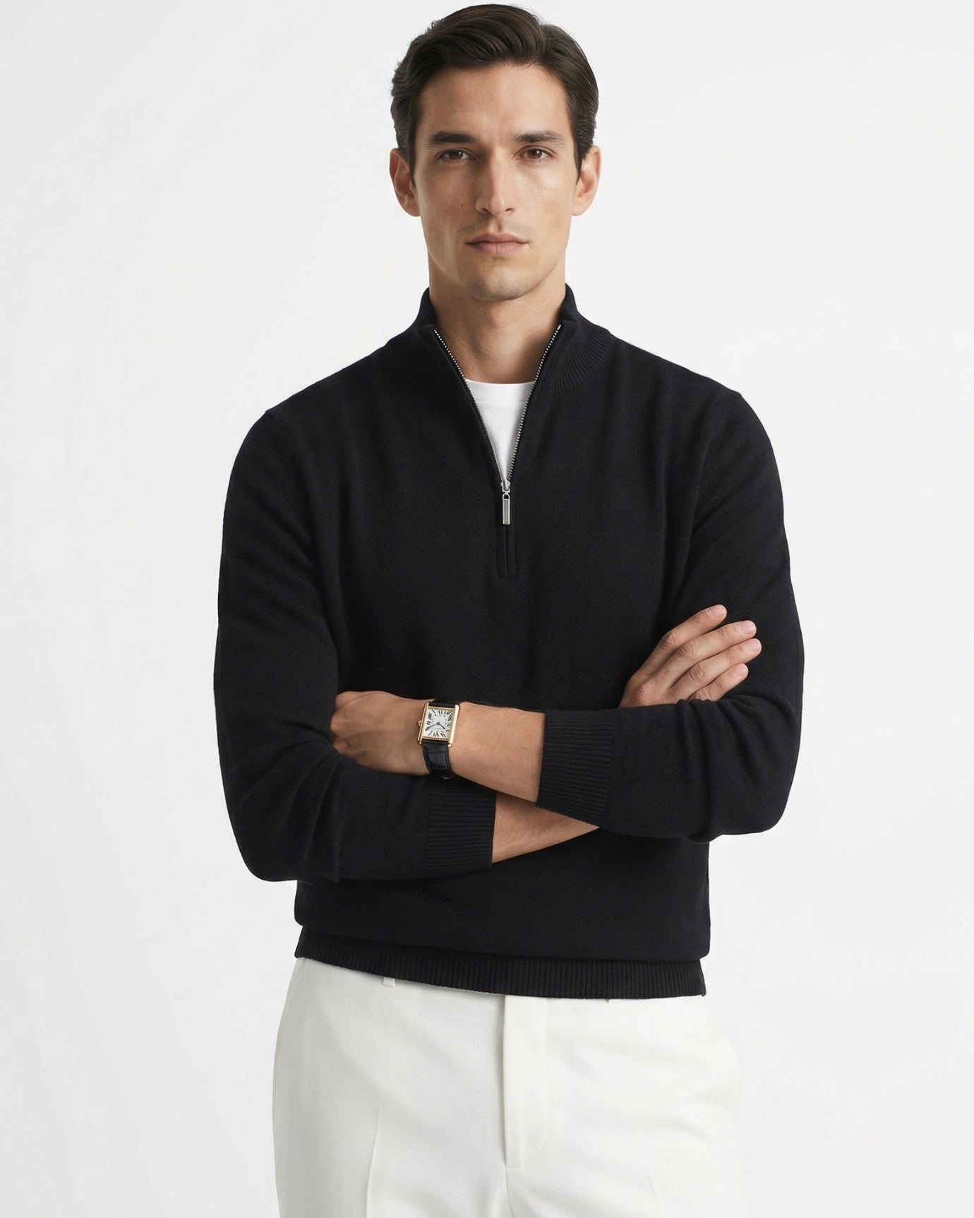 Business Casual Sweater Zipper