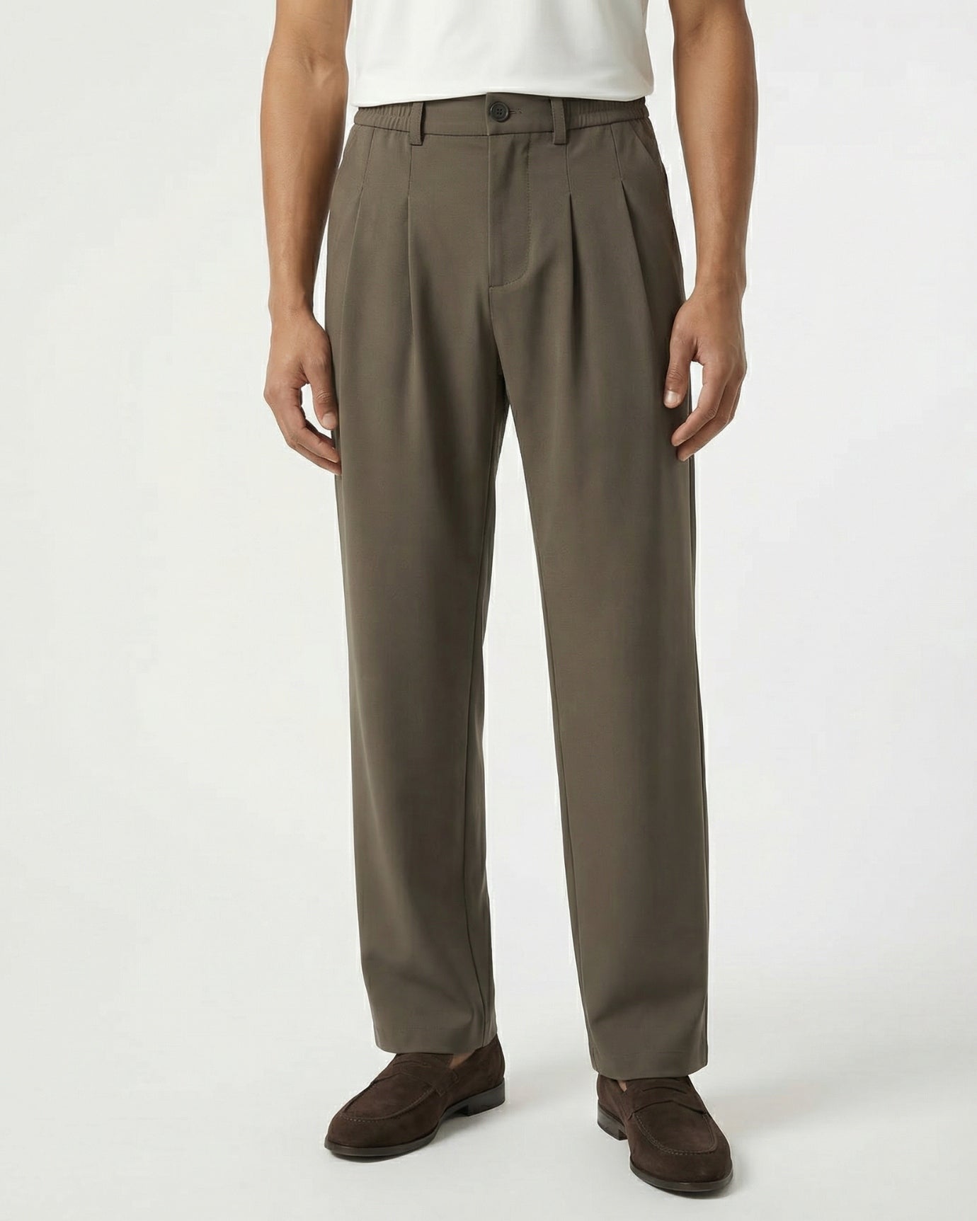 High-Elastic Casual Trousers| High-End Straight-Leg Loose