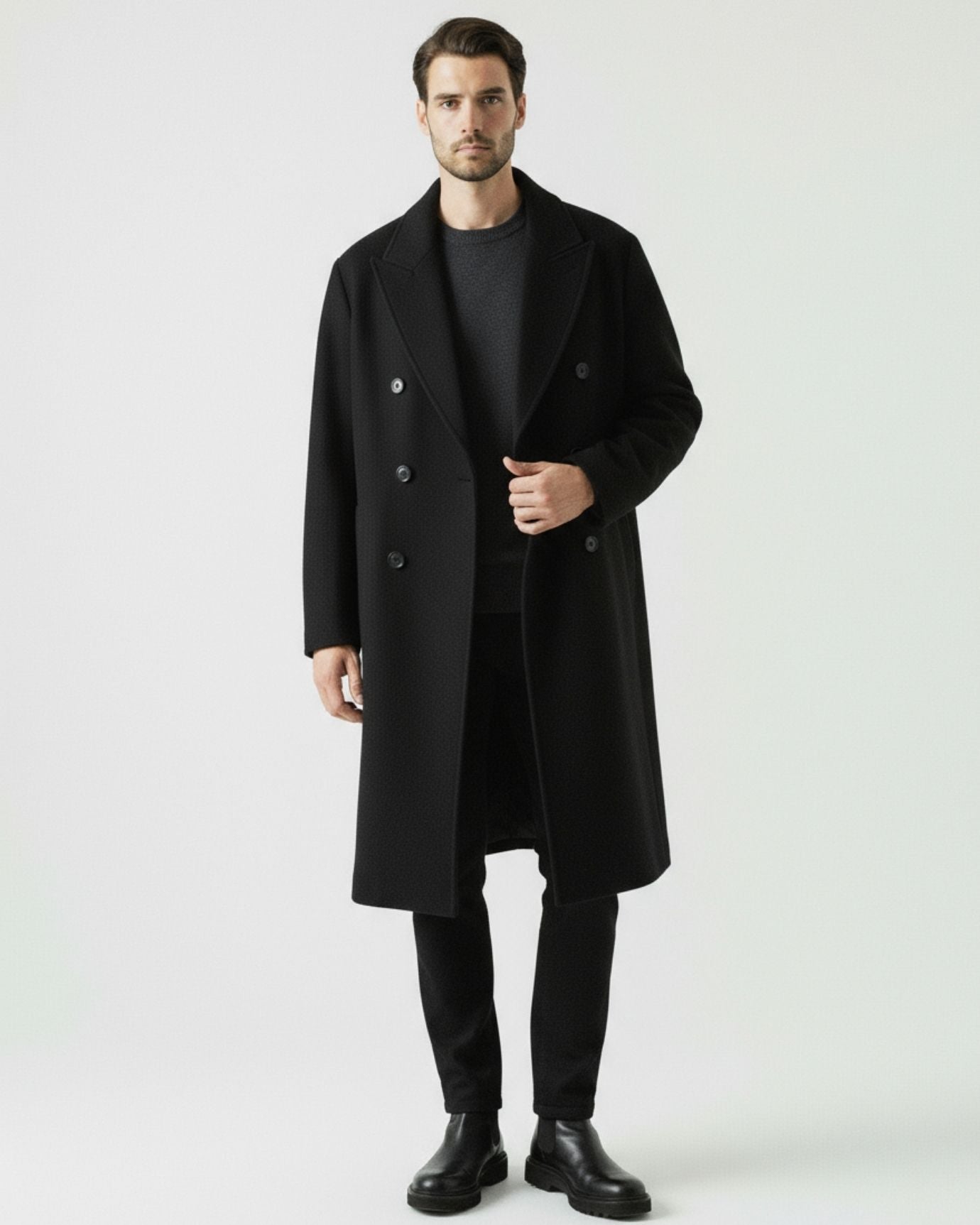 Cashmere & Wool Coat Loose Fit