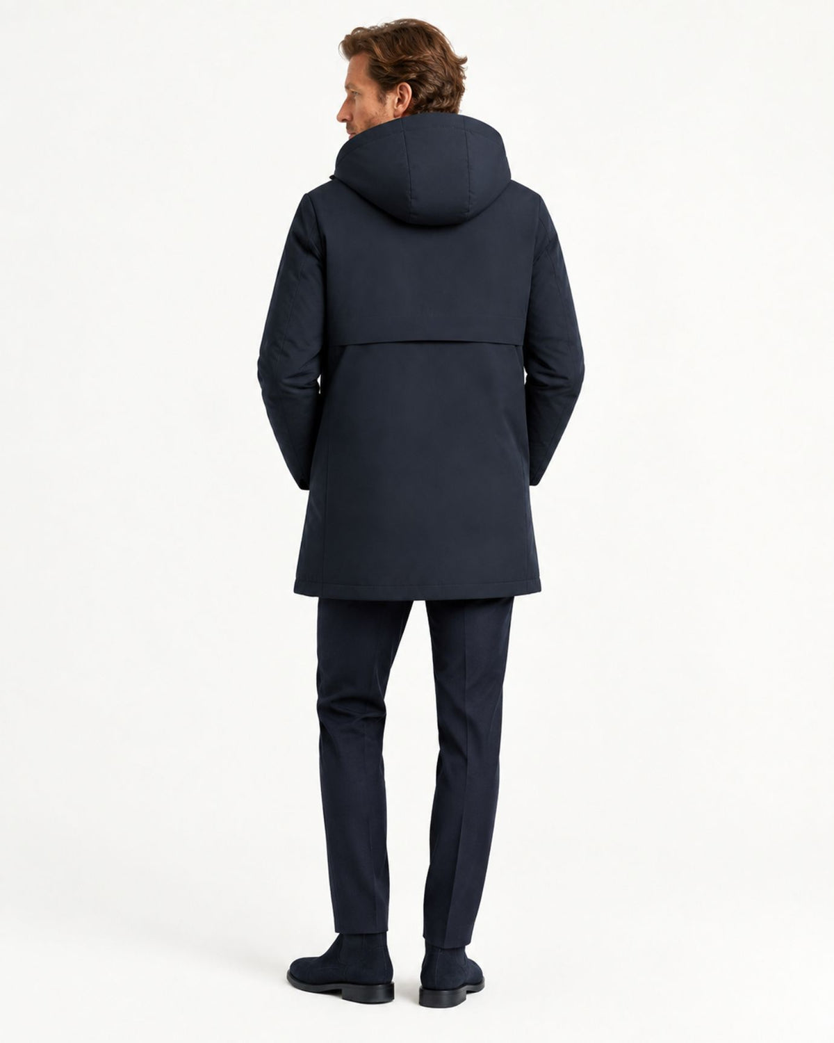 Rabbit Fur and Goose Down-Lined Hooded Nylon Parka