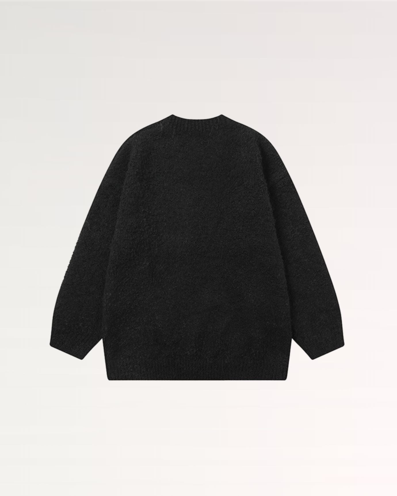 Close-up of ribbed knit pattern on Kylie Vintage Sweater