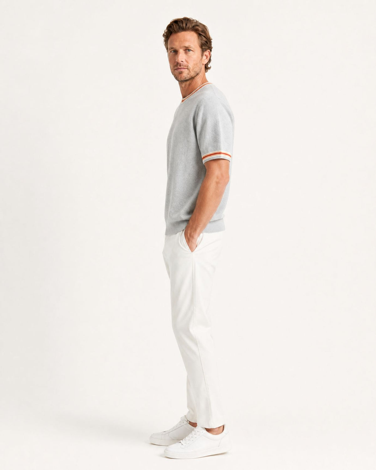 Dakota Relaxed Fit Wool Short-Sleeve T-Shirt Sweater