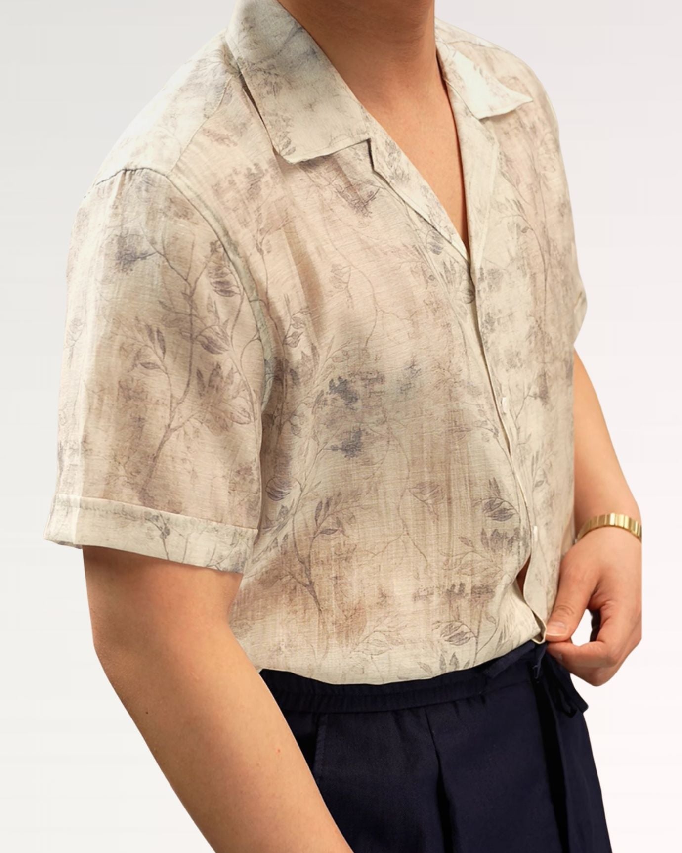 Floral Vintage Shirt Short Sleeve