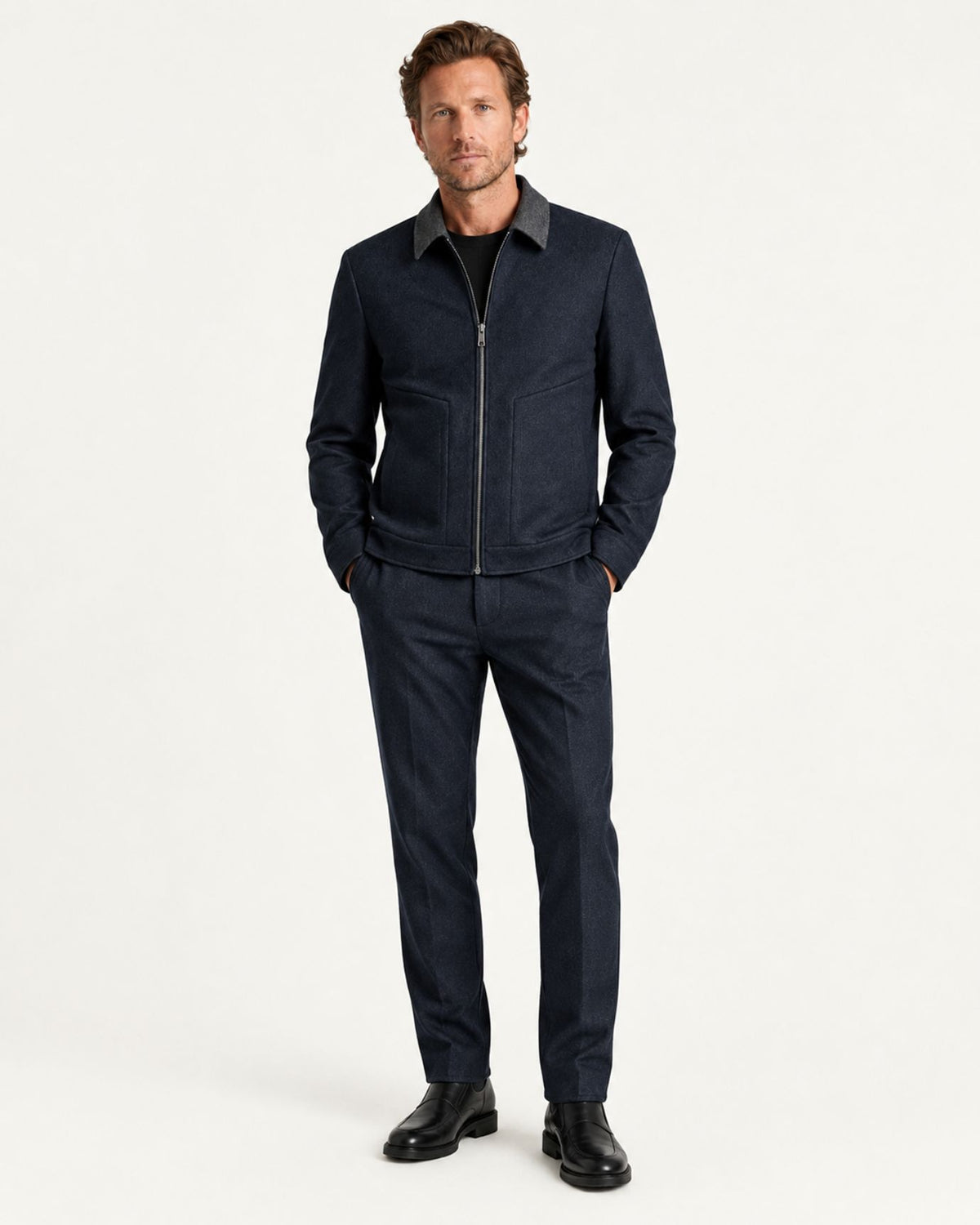 Boston Short Double-Faced Wool Jacket