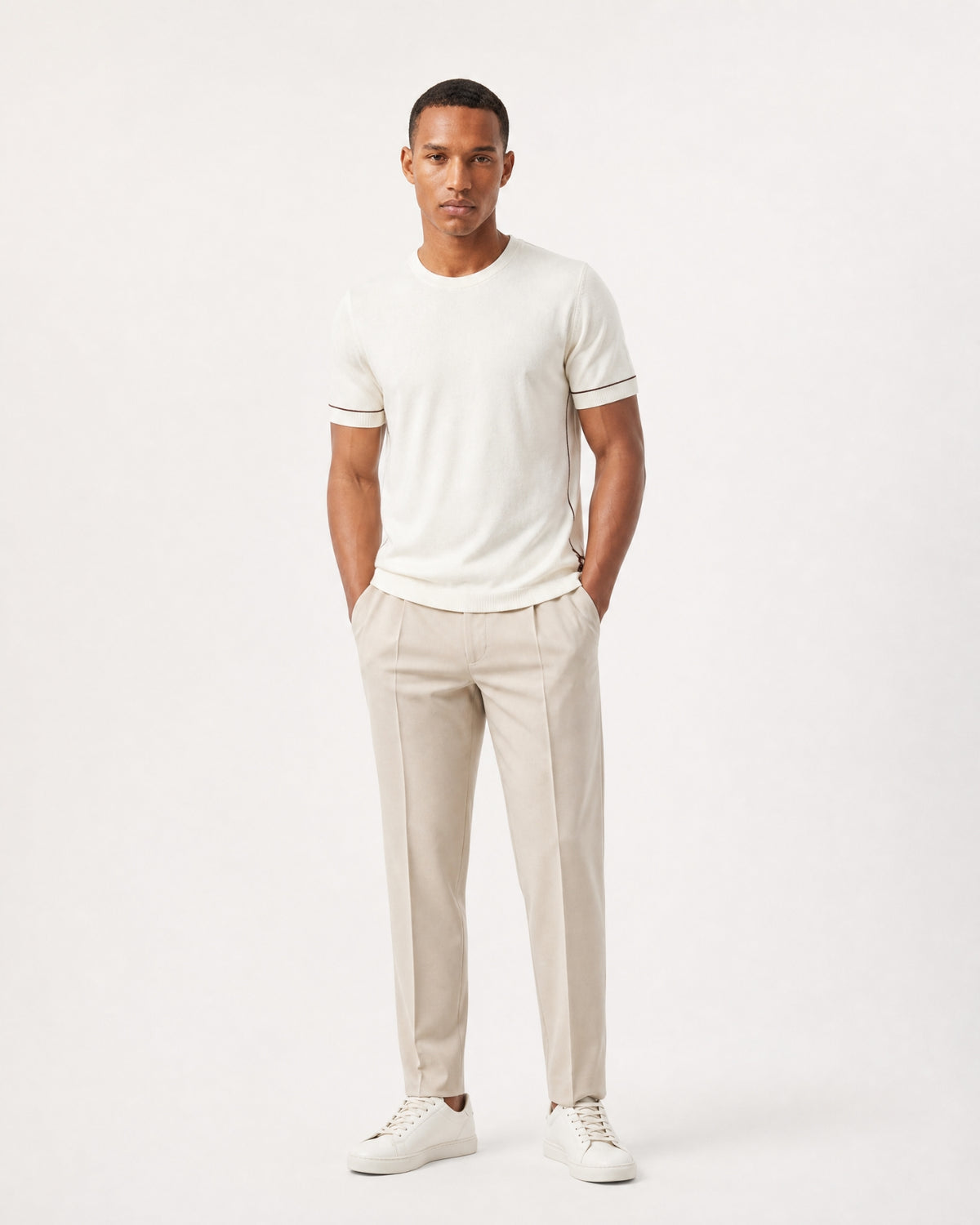 Mulberry Silk and Cashmere Knit T-Shirt