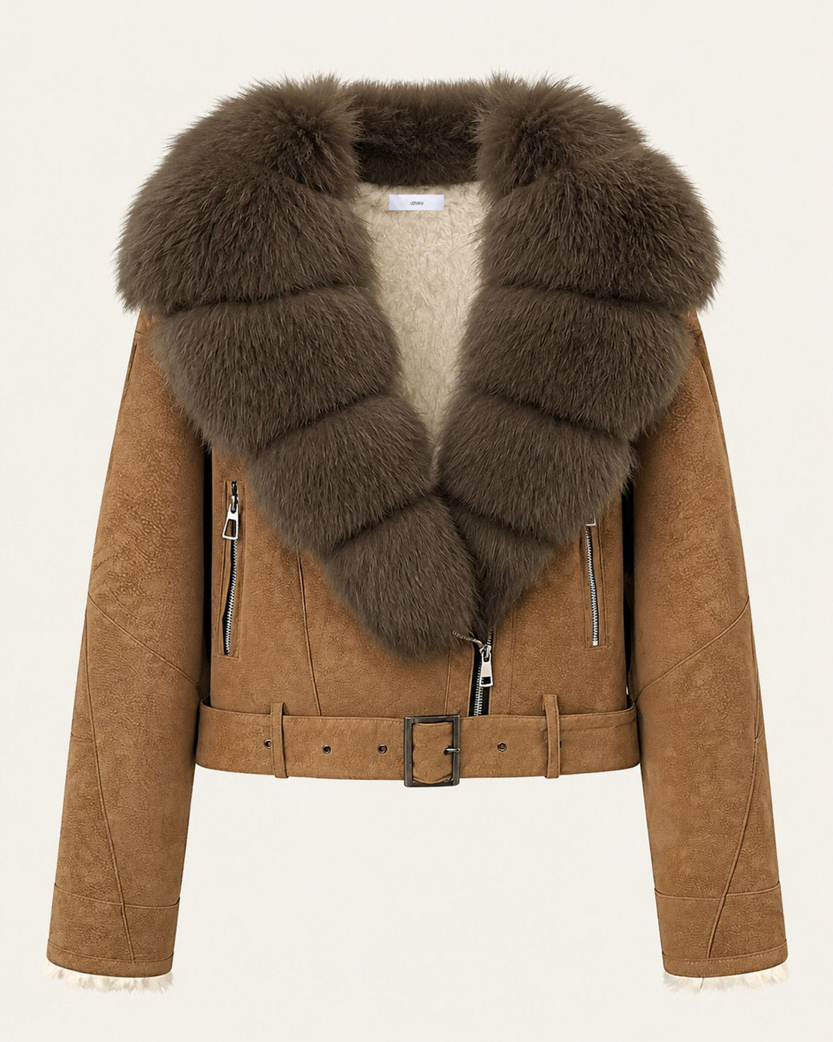 Rabbit Fur-Lined Suede Jacket Limited Edition