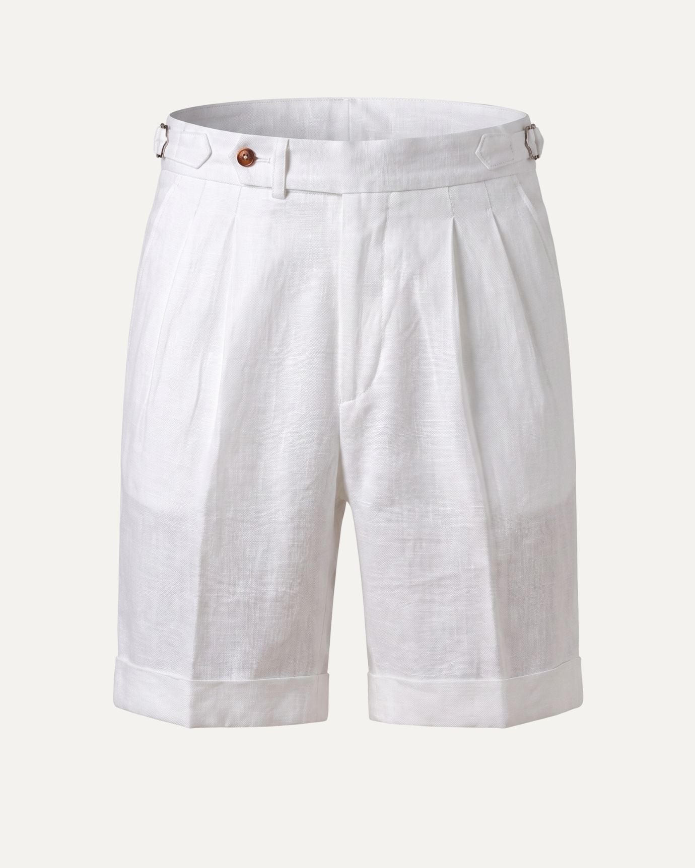 St Tropez Pleated Linen Shorts