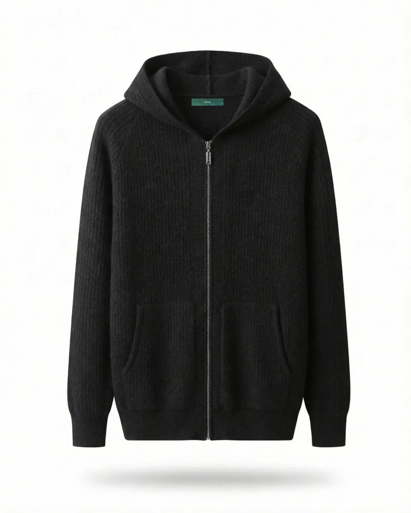 Thickened Wool Hooded Cardigan Zipper
