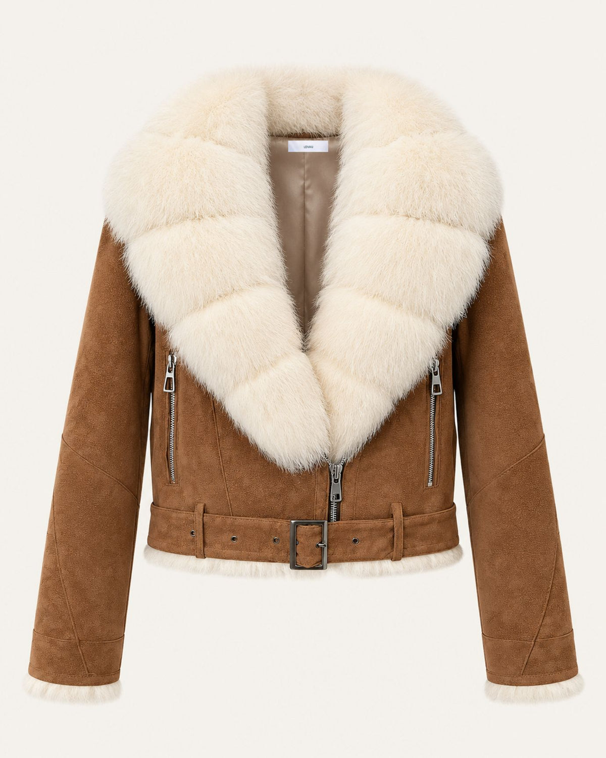 Rabbit Fur-Lined Suede Jacket Limited Edition