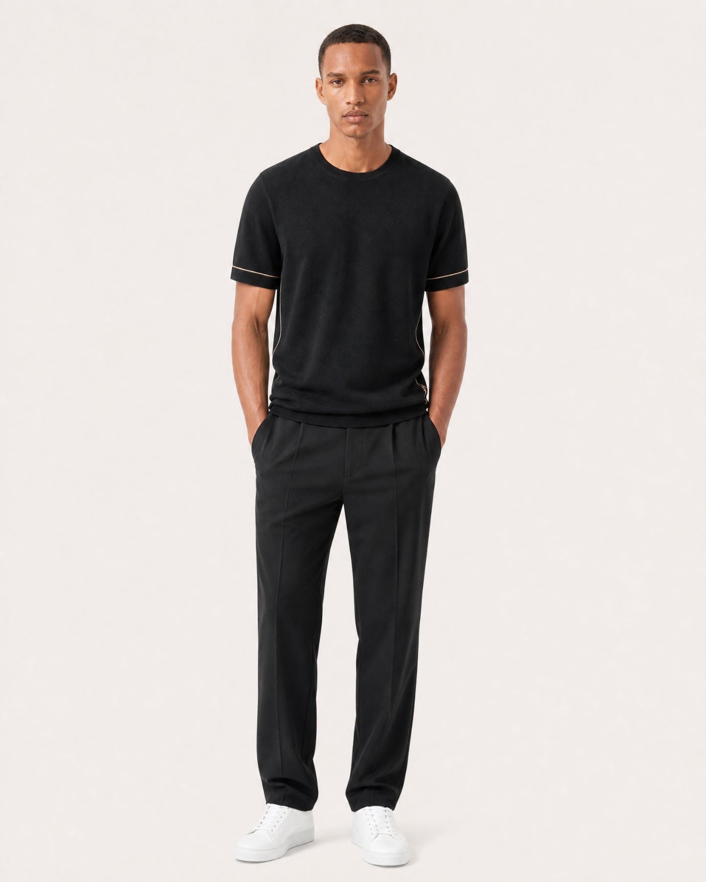 Mulberry Silk and Cashmere Knit T-Shirt