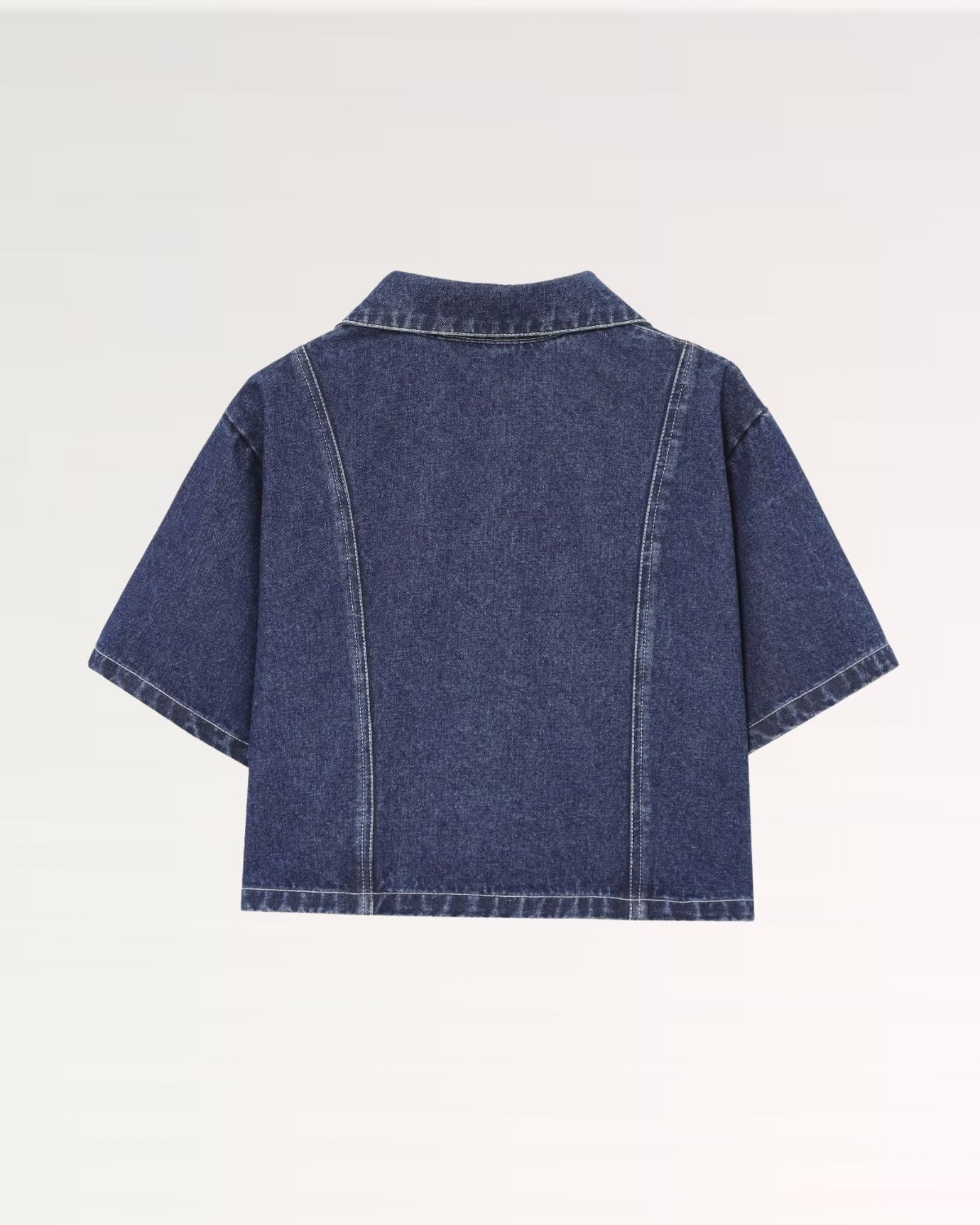 New York Navy Blue Denim Shirt
