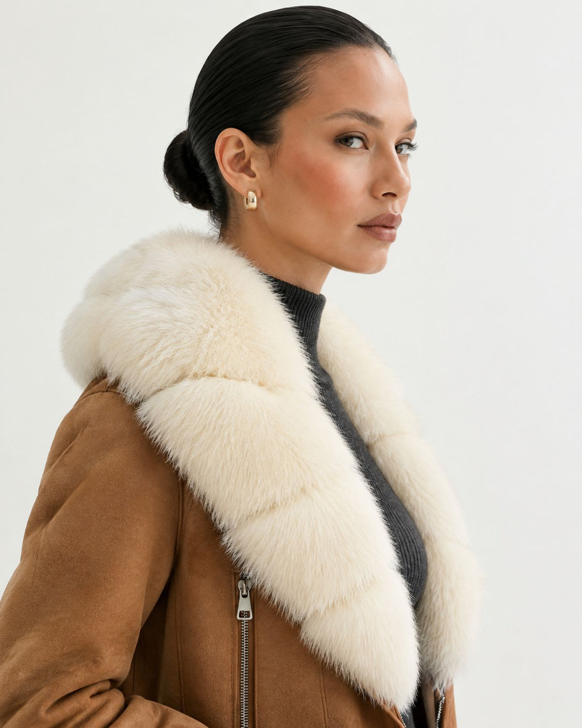 Rabbit Fur-Lined Suede Jacket Limited Edition