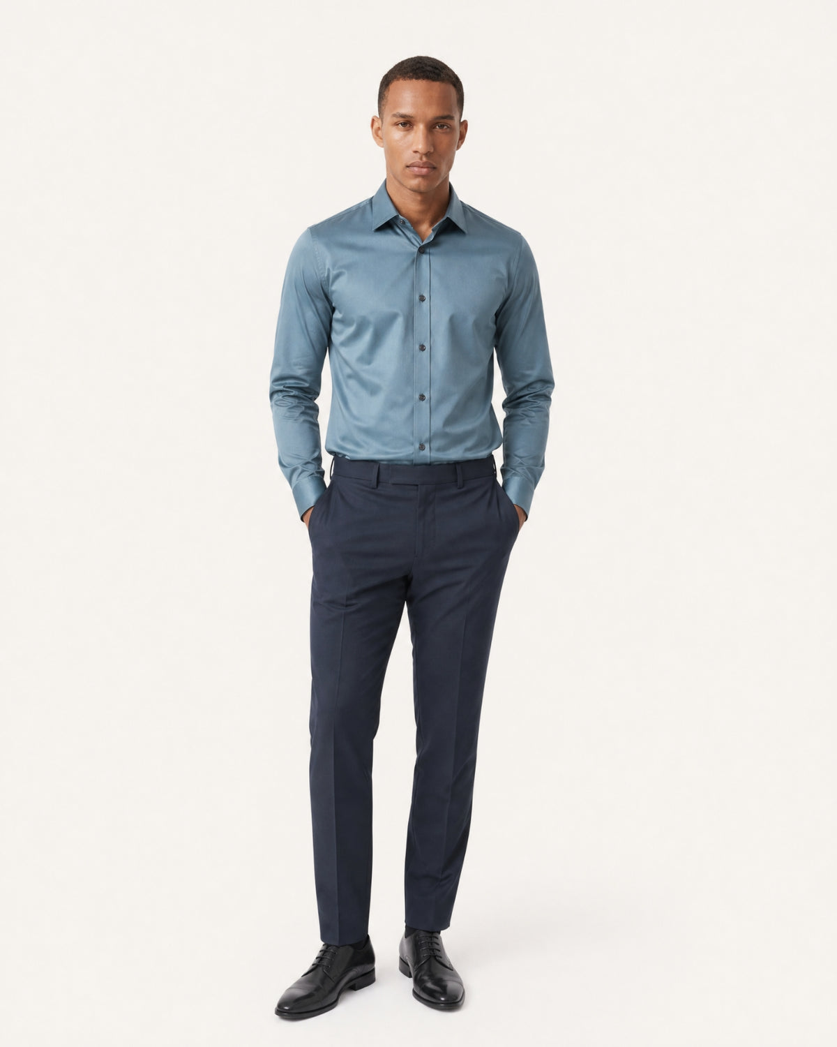 Hign-End Mulberry Silk Long-Sleeve Jacquard Shirt