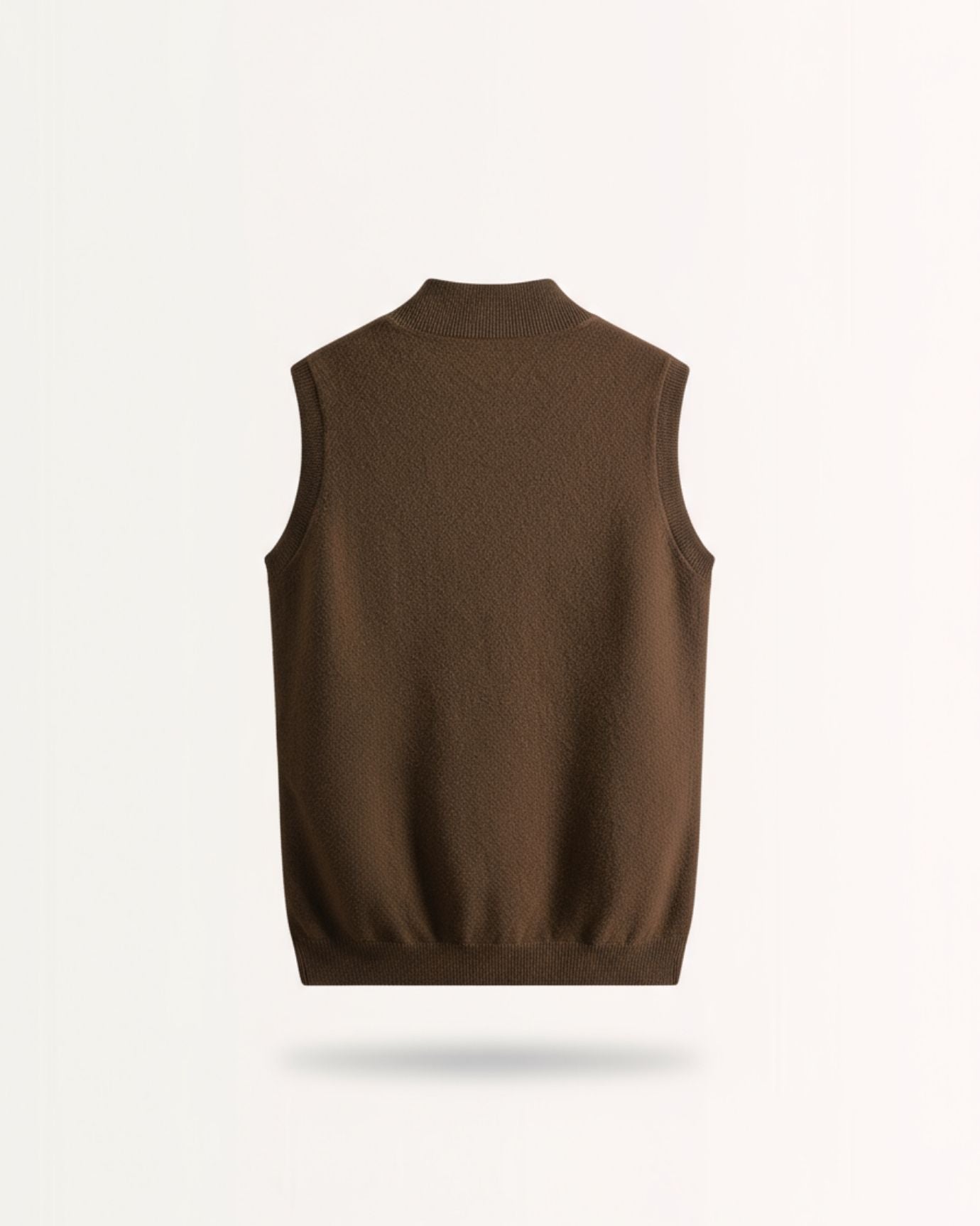 Double-Sided Zip Wool Cashmere Vest Men | Lovau