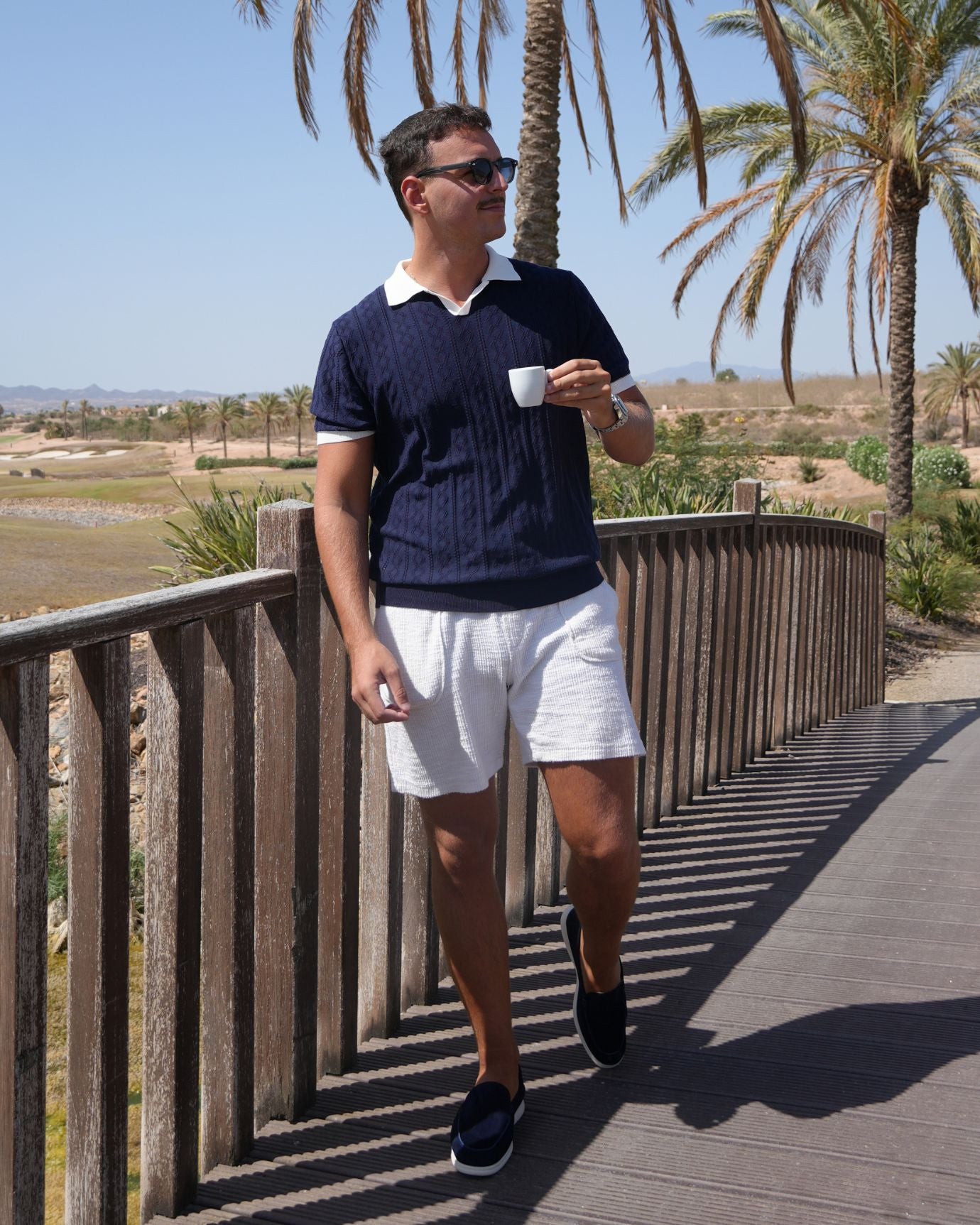 Old Money Marine Polo - Navy Blue