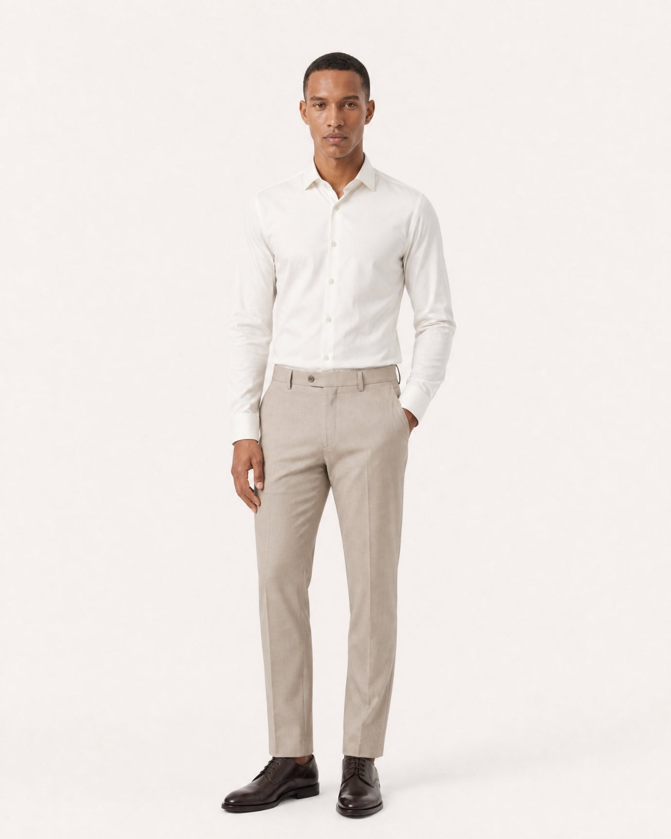 Hign-End Mulberry Silk Long-Sleeve Jacquard Shirt