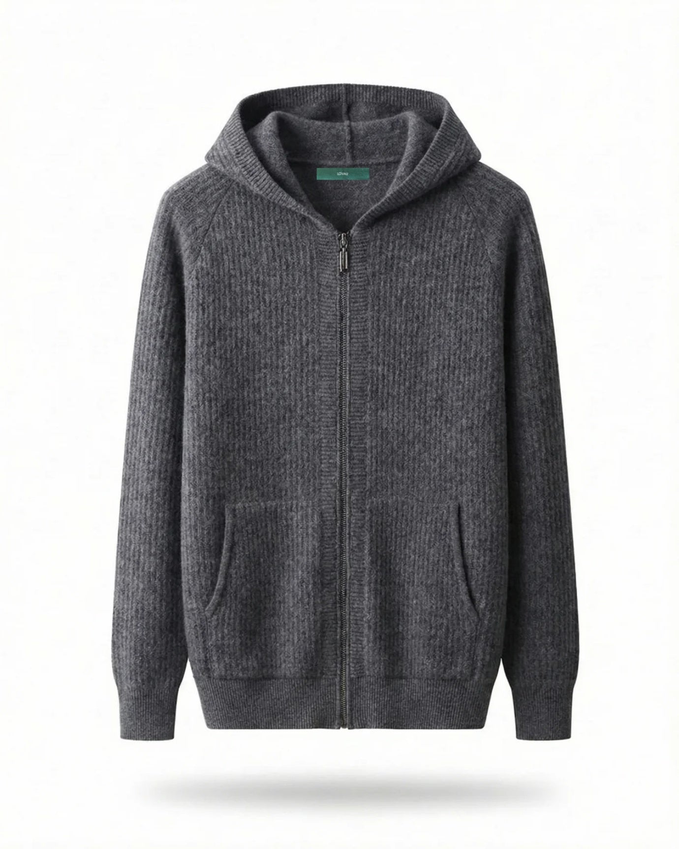 Thickened Wool Hooded Cardigan Zipper