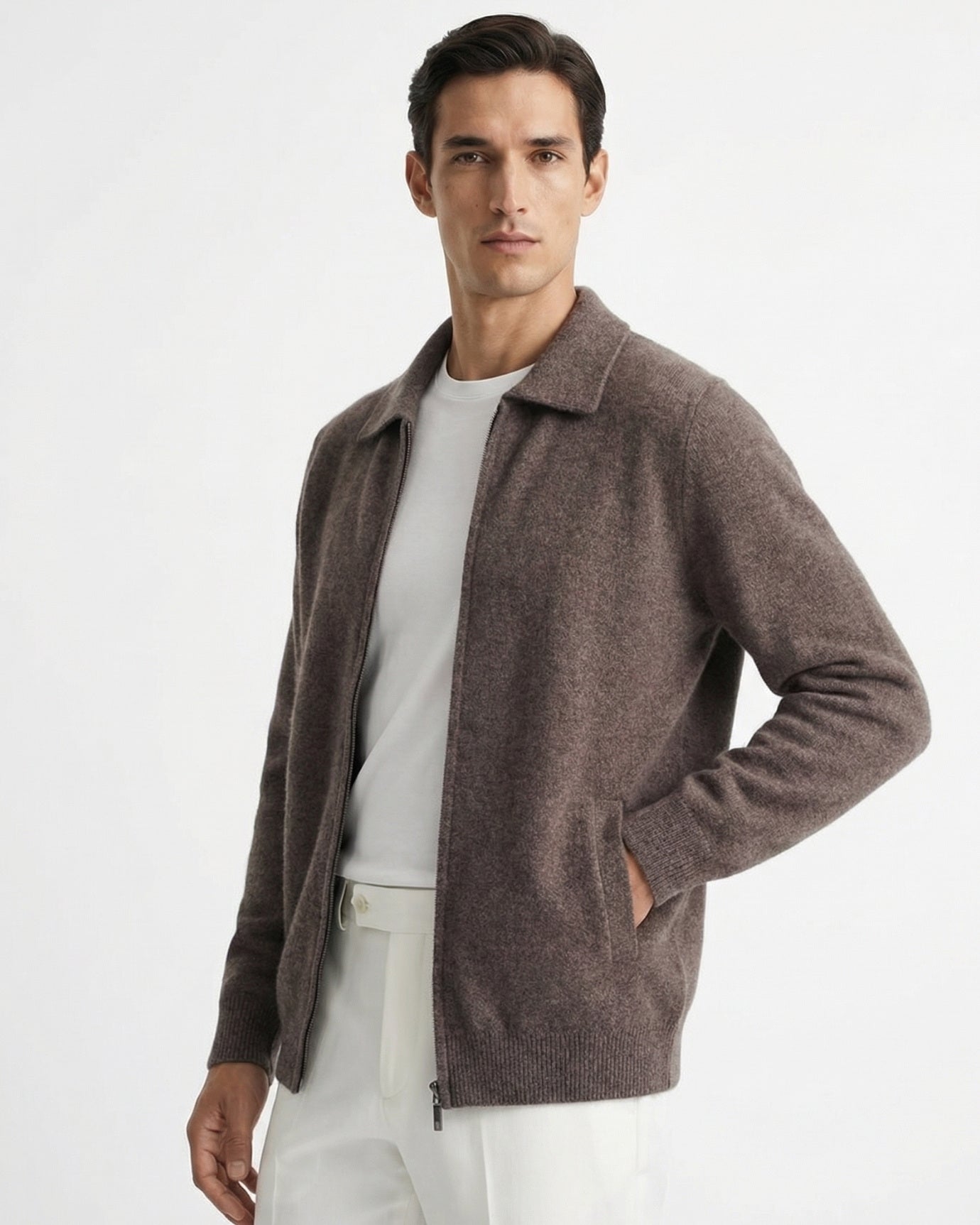 LOVAU Cashmere Blend Cardigan Jacket