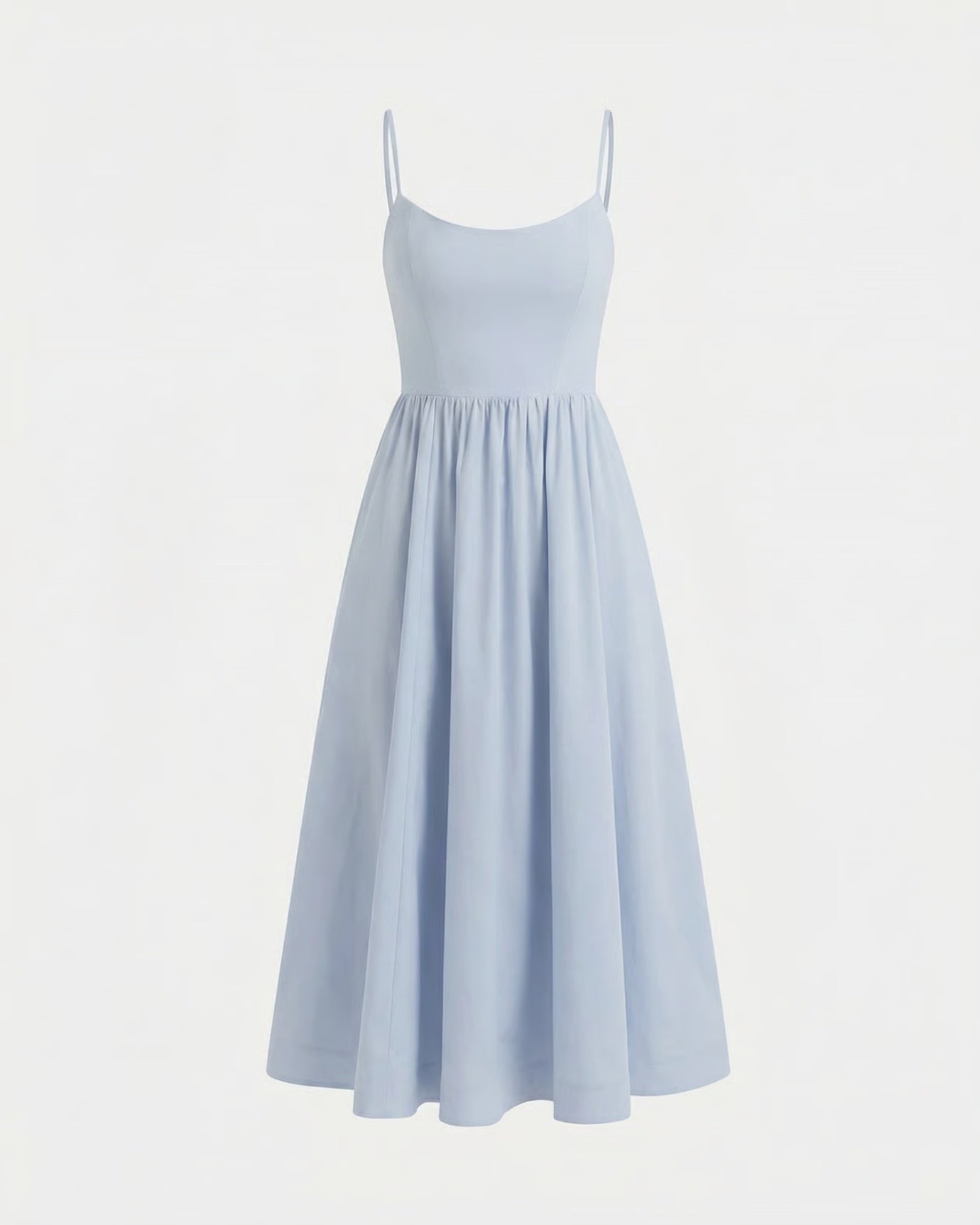 Mira Border Light Blue Dress
