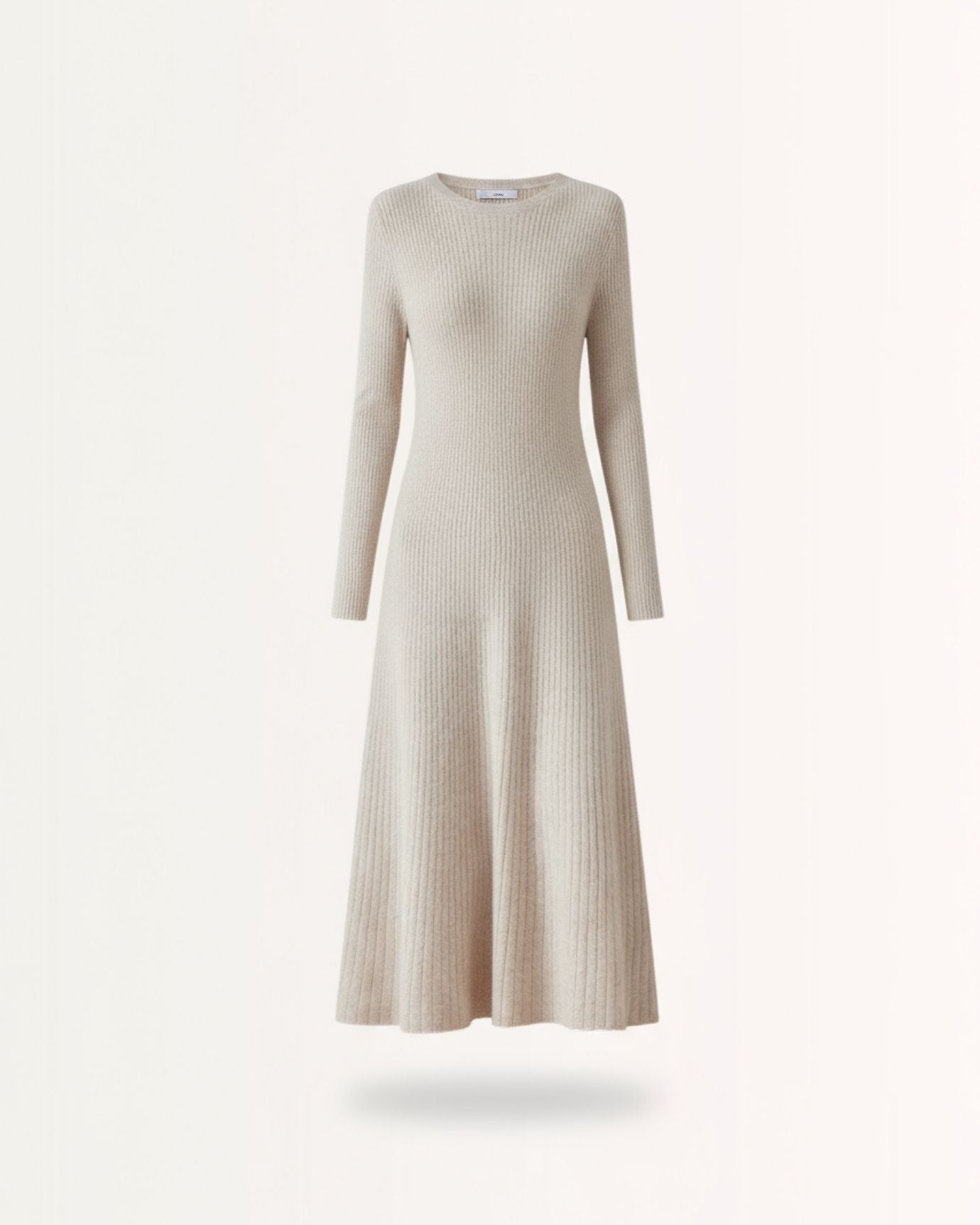 Woman Wool Dress Old Money Style