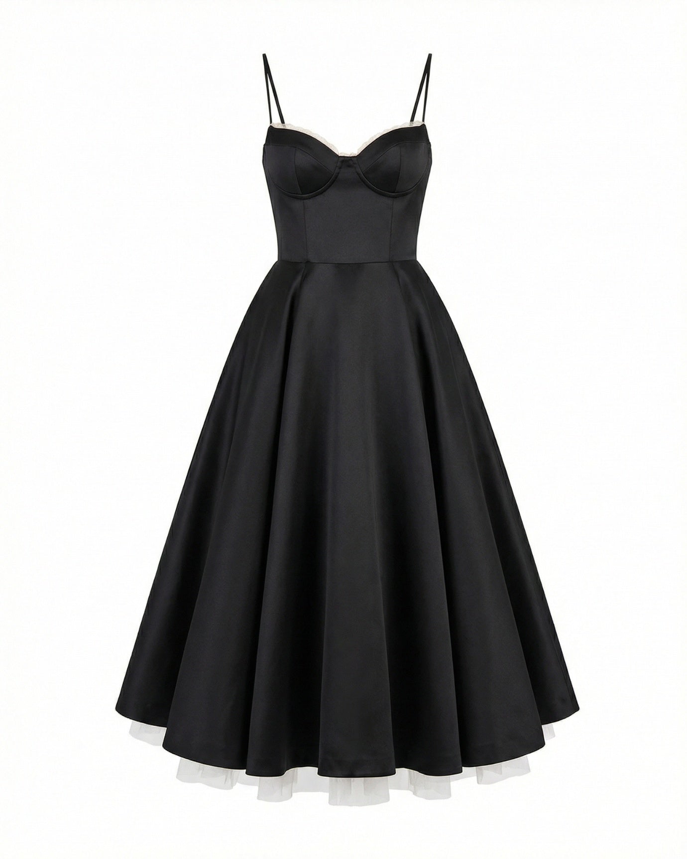 Giulia Midi Black Dress