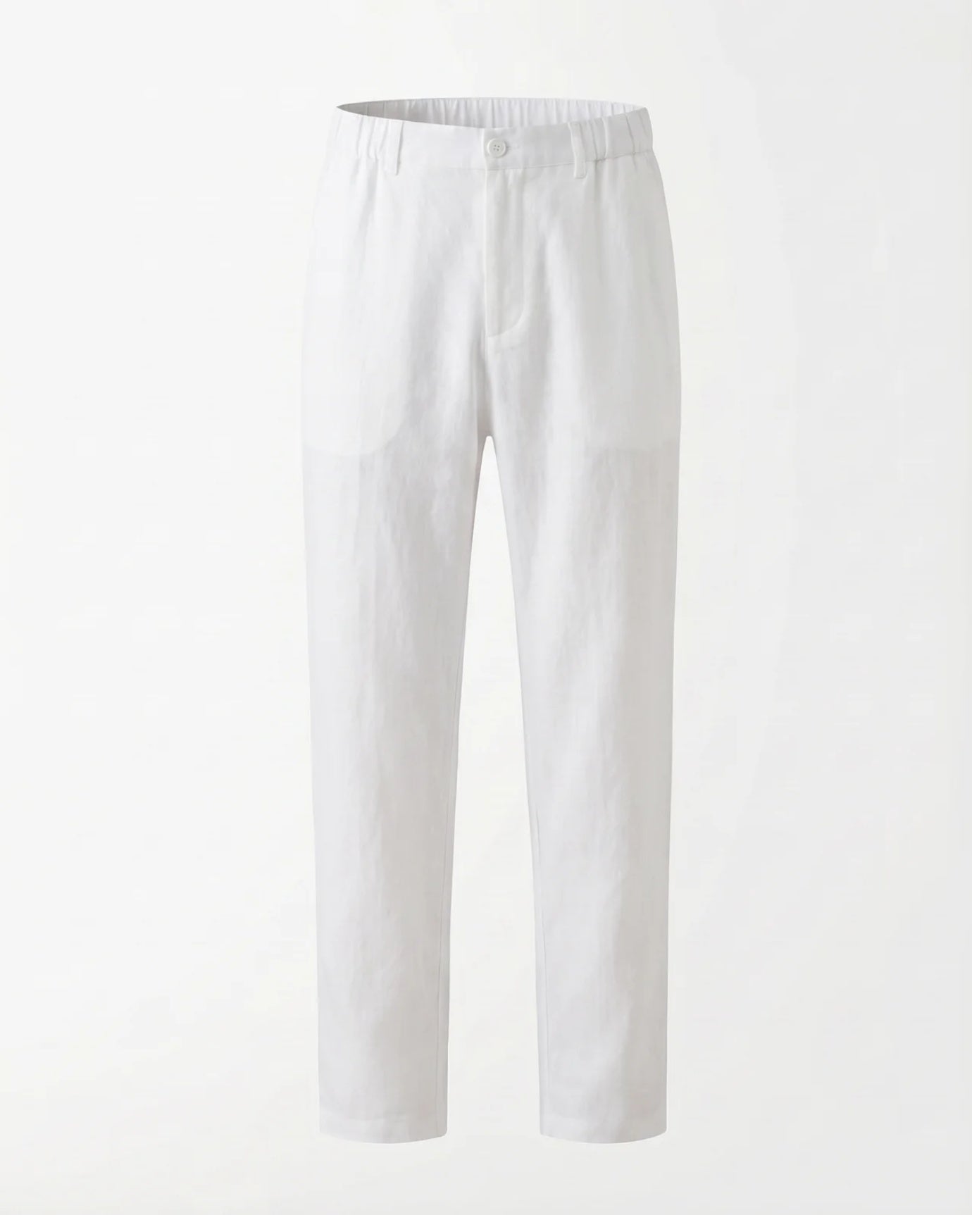 Marbella Linen Trousers –  Elastic Waist Relaxed Fit