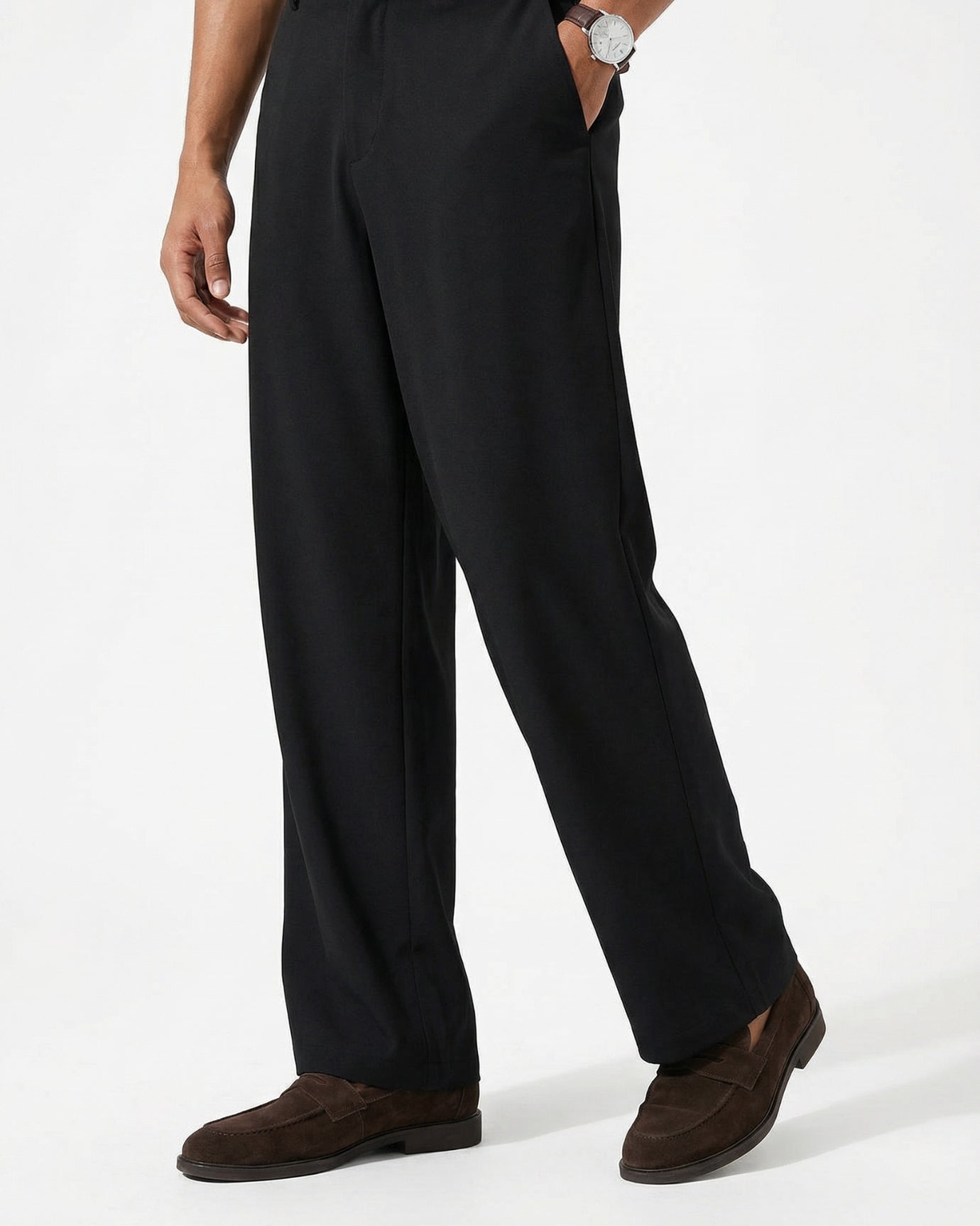 Pantalones anchos elegantes de alta gama | Pantalones largos holgados