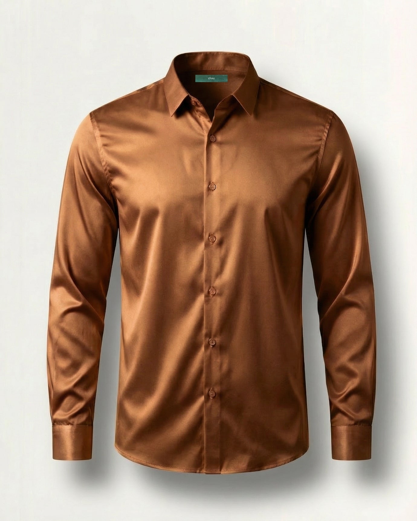 Camisa con textura de seda