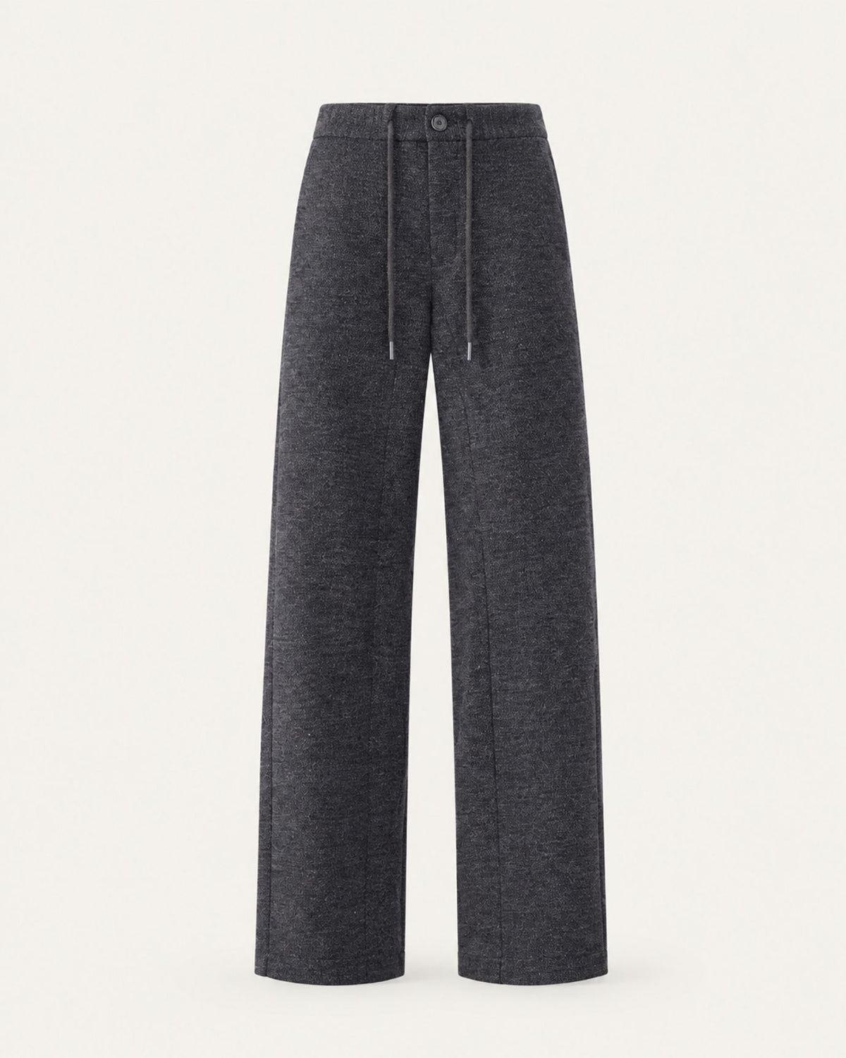 High-Waisted Drapey Star Print Straight Pants