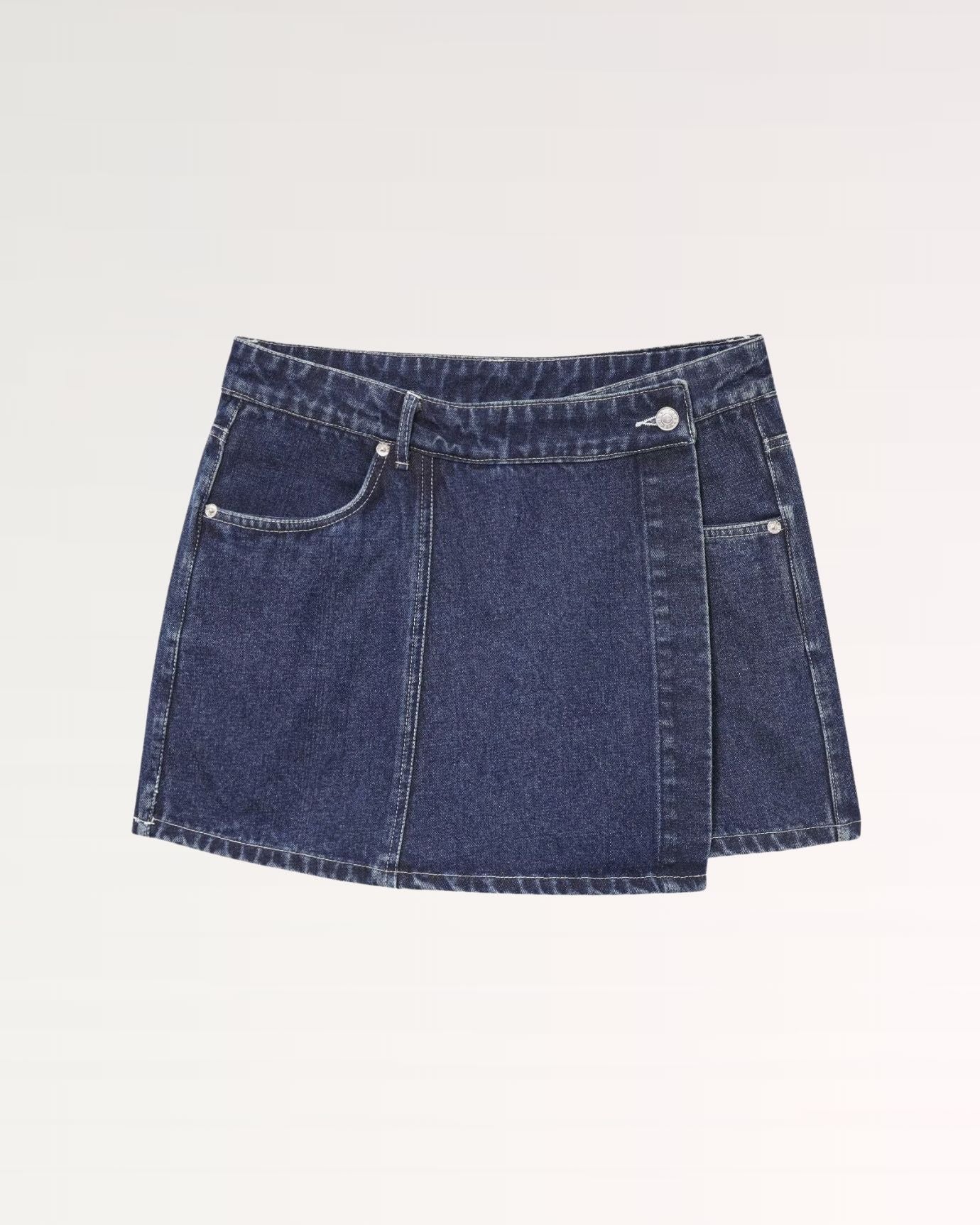 New york Denim Skirt Navy Blue