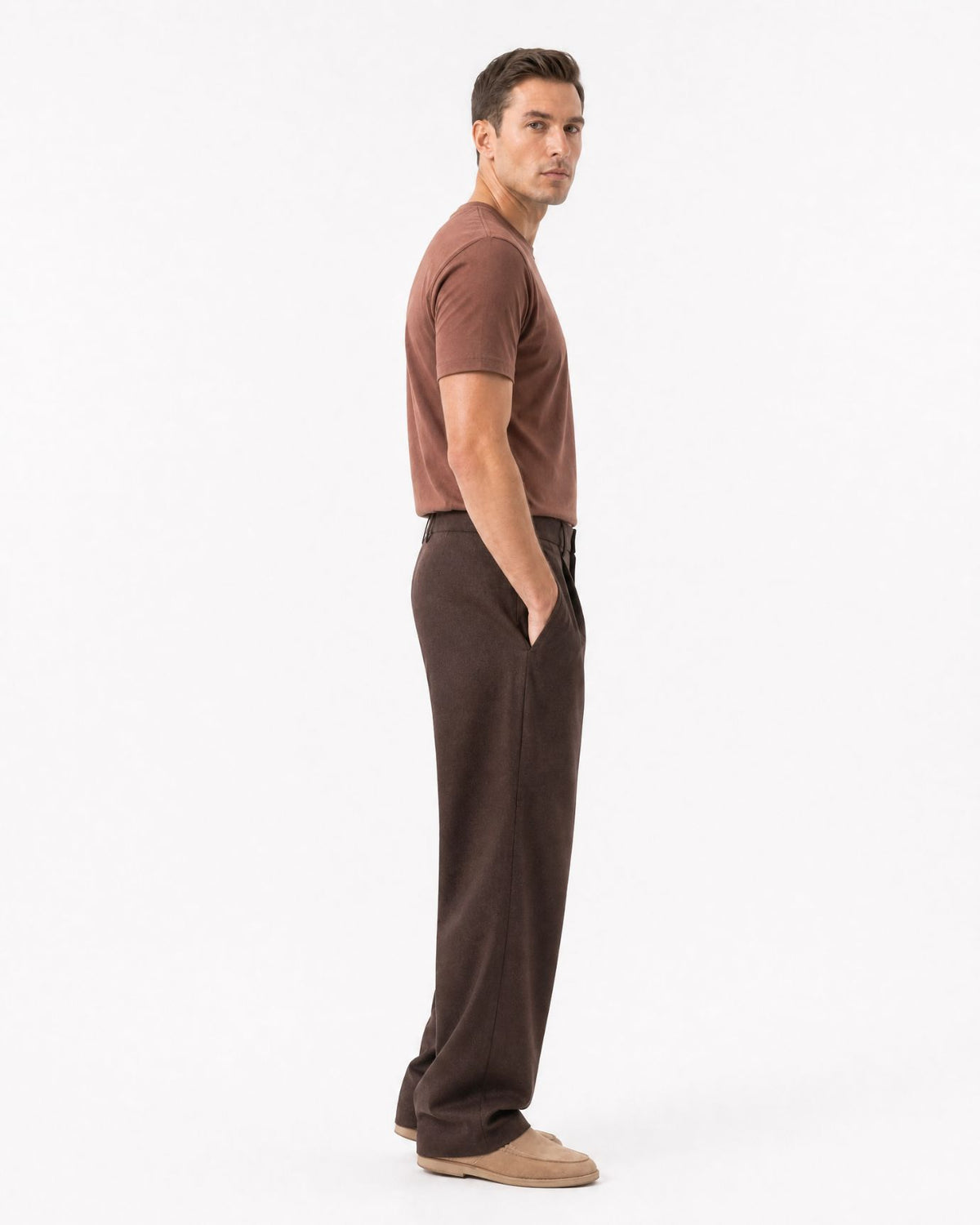 Ny Drapey Pleated Adjustable Trousers