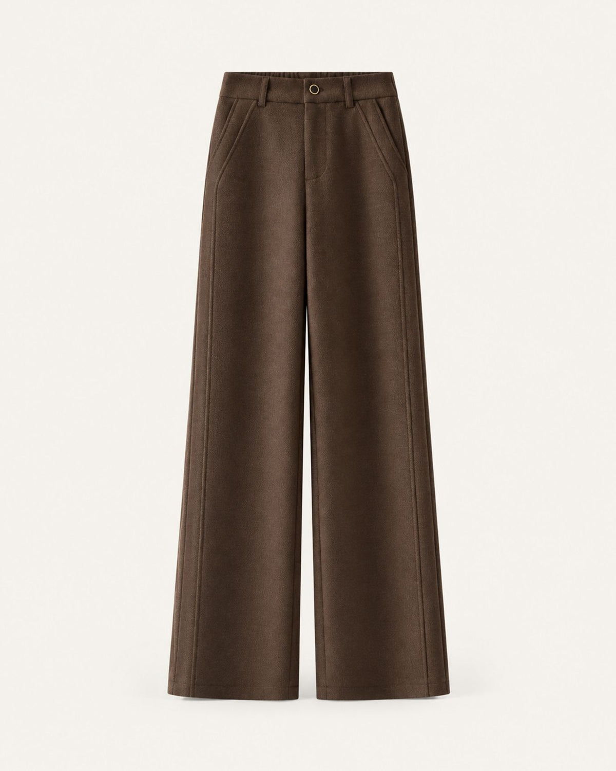Woman Tailored High-Waisted Wool Trousers